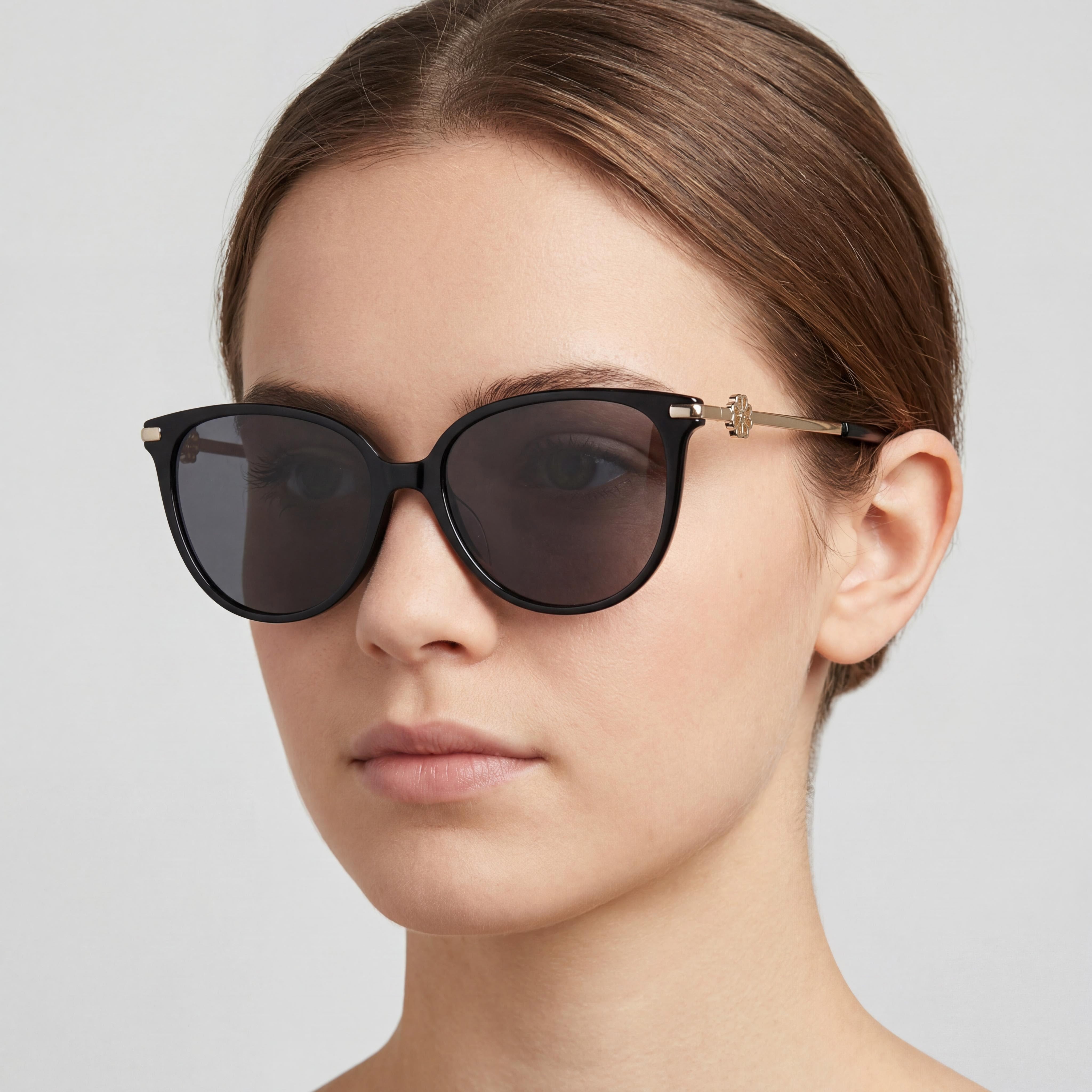 Kate Spade New York Women's Fashionable Classic Plastic UV Protection Non-Polarized Sunglasses Black Gray Frame Gray Lens 60mm, Photo 3
