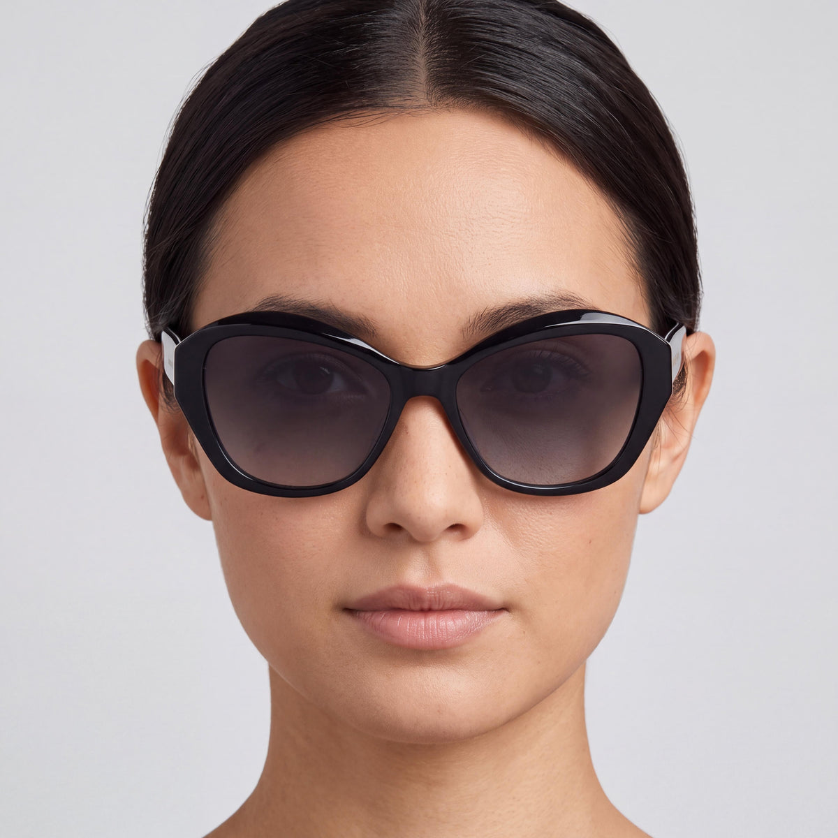Gafas de sol casuales para mujer kate spade new york AGLAIA/S de acetato negro, no polarizadas, con lentes gris oscuro degradado, 54-17-140, Photo 4