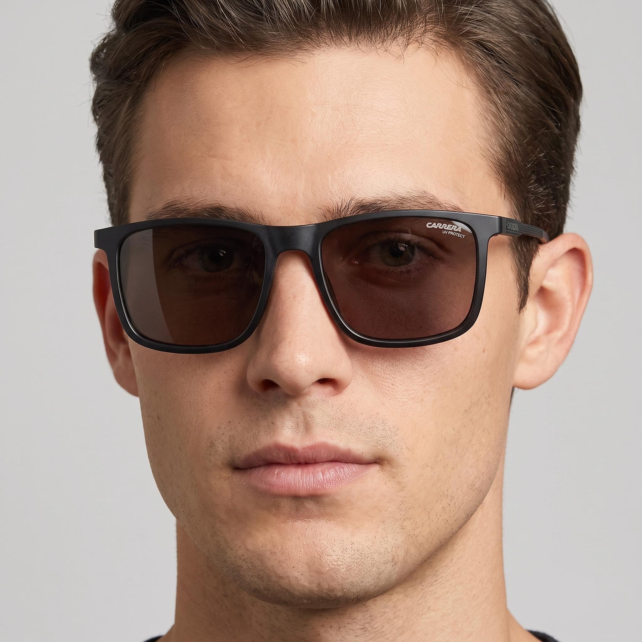 Carrera 231/S Unisex Black Polyamide Frame Black Polycarbonate UV Lenses Sunglasses 55mm, Photo 4