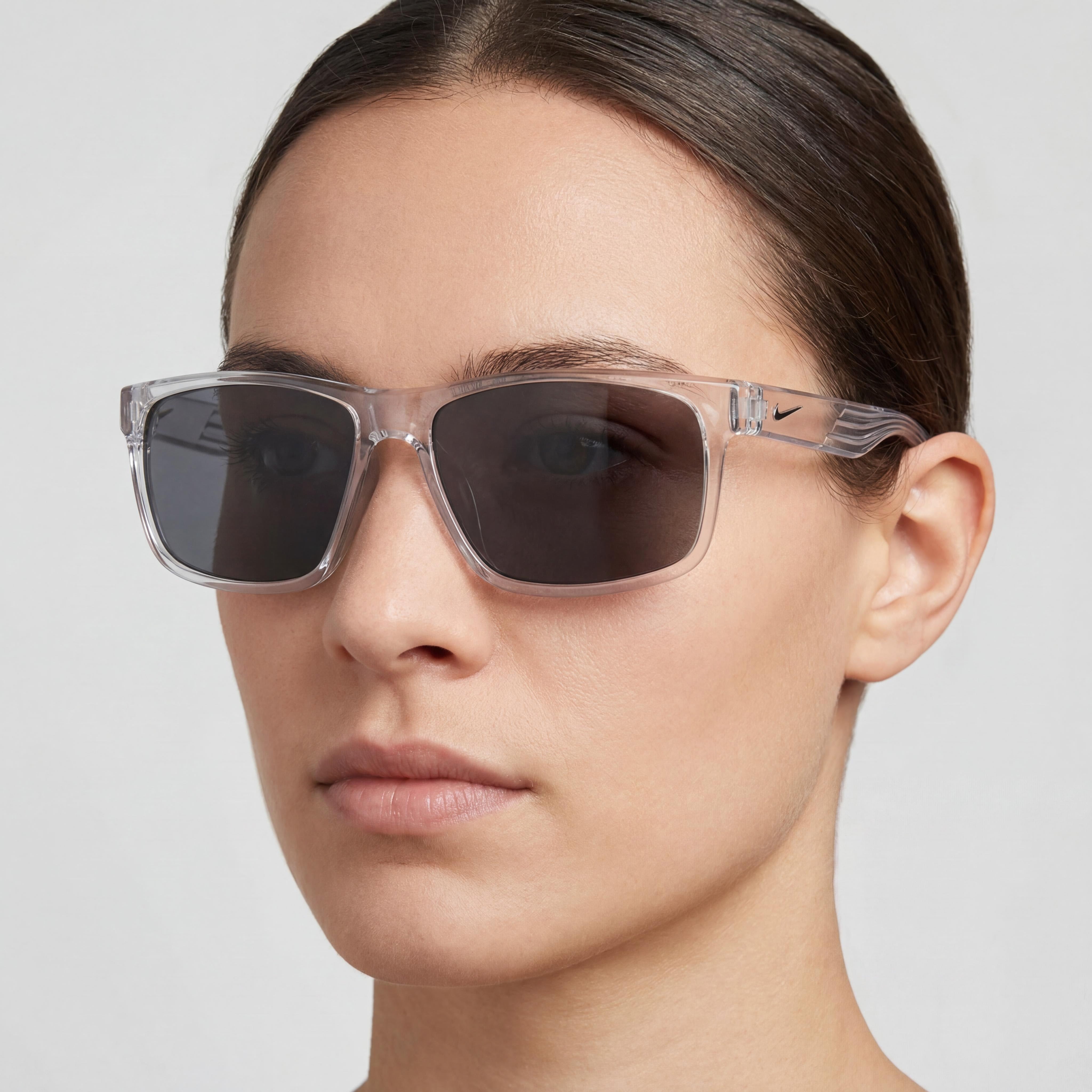 Nike Cruiser Unisex Crystal Clear Nylon Frame Eyewear with Non-Polarized Lenses and 100% UV Protection 59mm, Photo 5