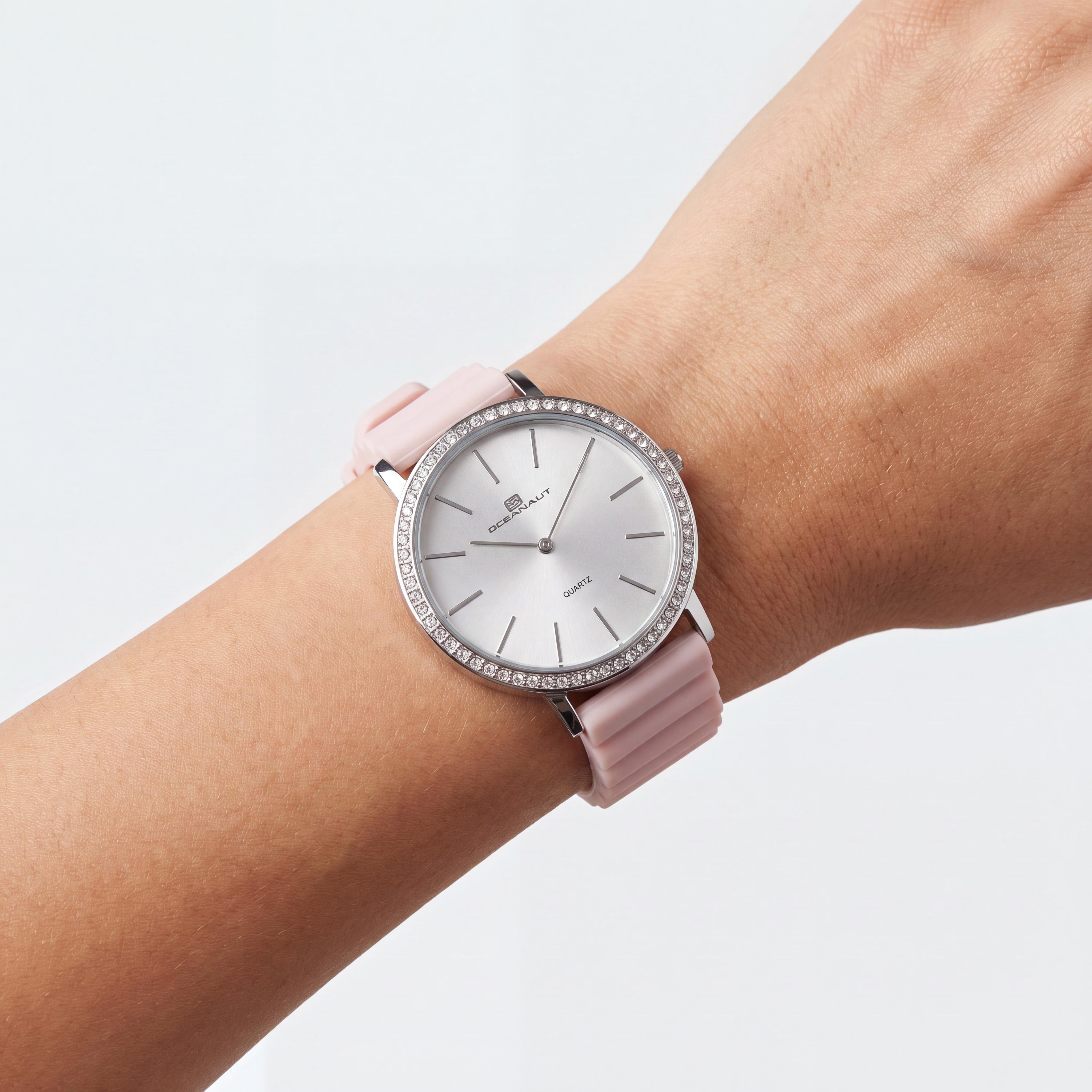 Oceanaut OC0263 Women’s Strap Watch, White Dial, Crystal Bezel, Quartz Movement, Water Resistant 3 ATM, Scratch Resistant Mineral, Photo 4