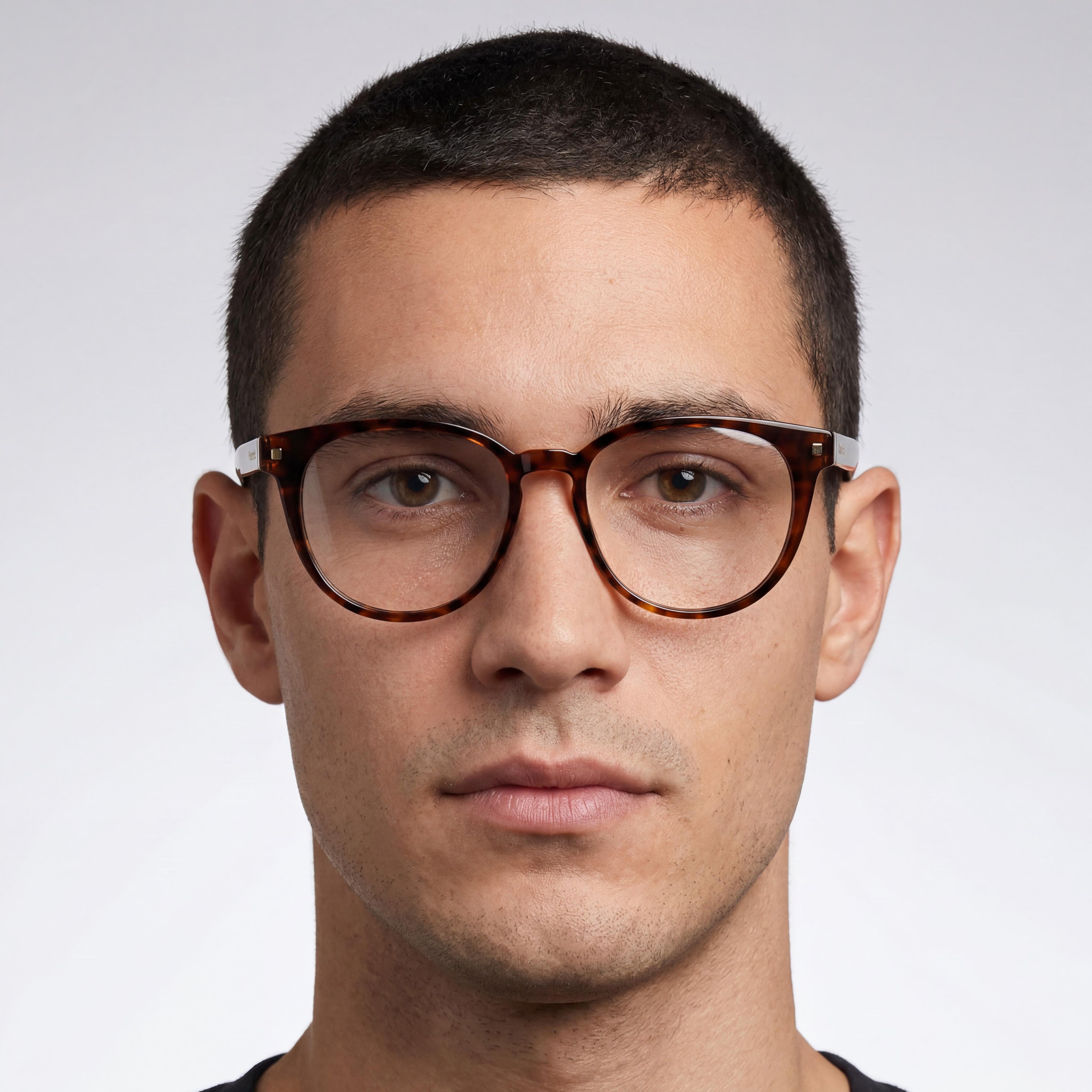 Polaroid Pld D445 Men's Havana Injected Frame with Havana Non-Polarized Polycarbonate Lenses Eyeglasses 50mm, Photo 4