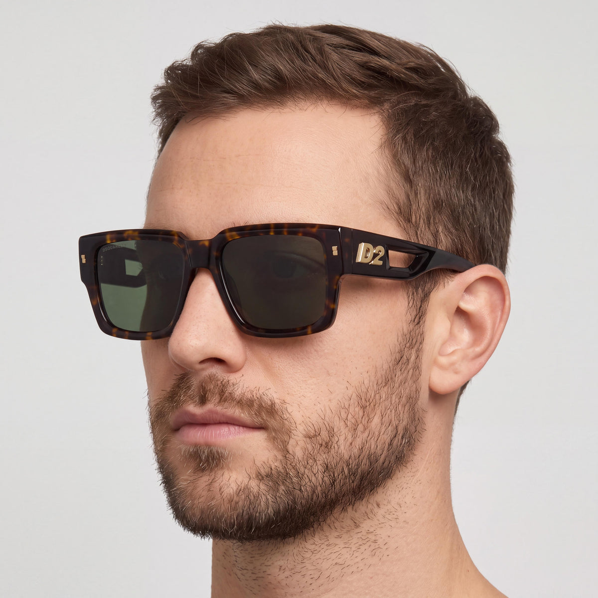 DSQUARED2 0143/S Men's Classic Sunglasses, Havana Polyamide Frame, Havana Lenses, 53-19-145, Photo 4