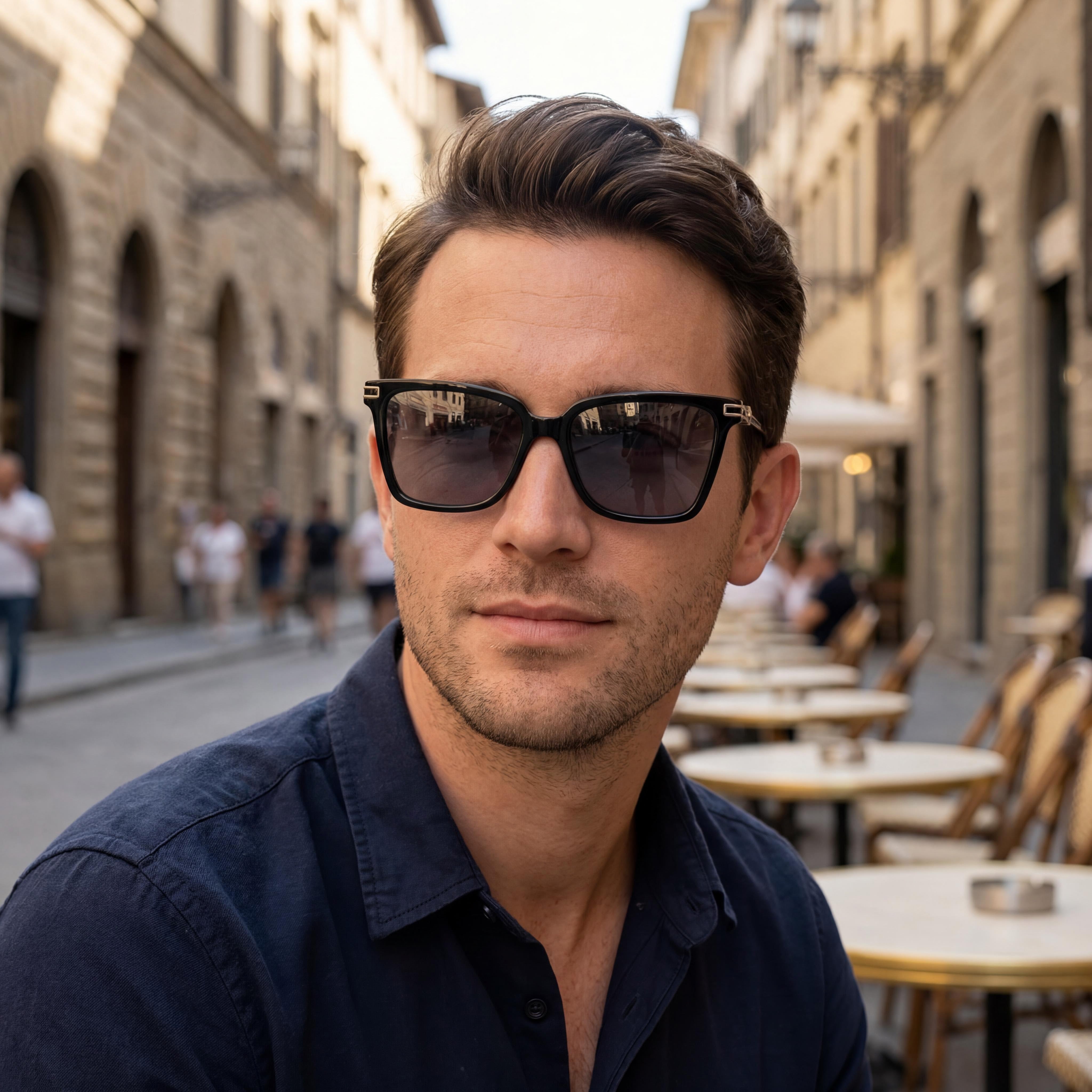 Ferragamo Sf2036s Men's Black Titanium Butterfly Non- Protection Eyewear 56-16-140, Photo 5