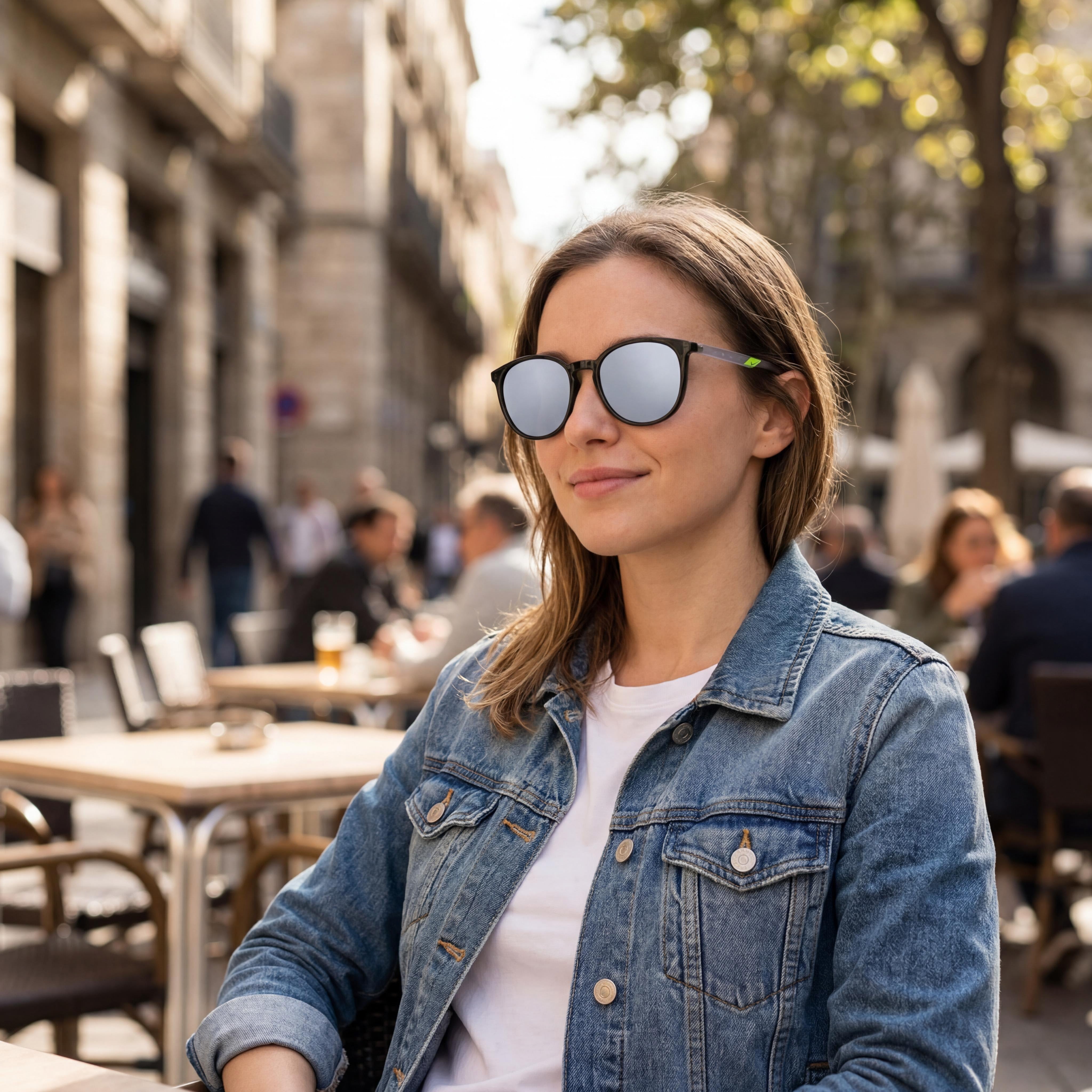 Nike Journey Unisex Adult Casual Plastic Frame Sunglasses, Anthracite Silver Flash 54mm Lens, Photo 6