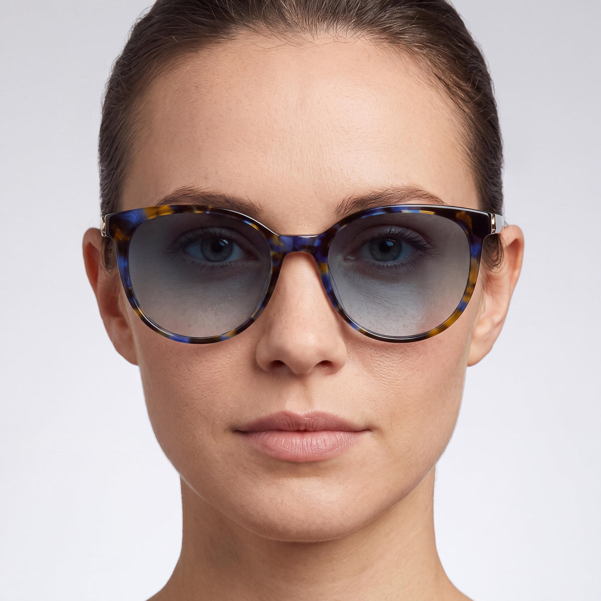 Gafas de sol para mujer kate spade new york MELANIE/S con montura ovalada de acetato en azul degradado, lentes en azul oscuro degradado y protección UV, 52 mm, Photo 4