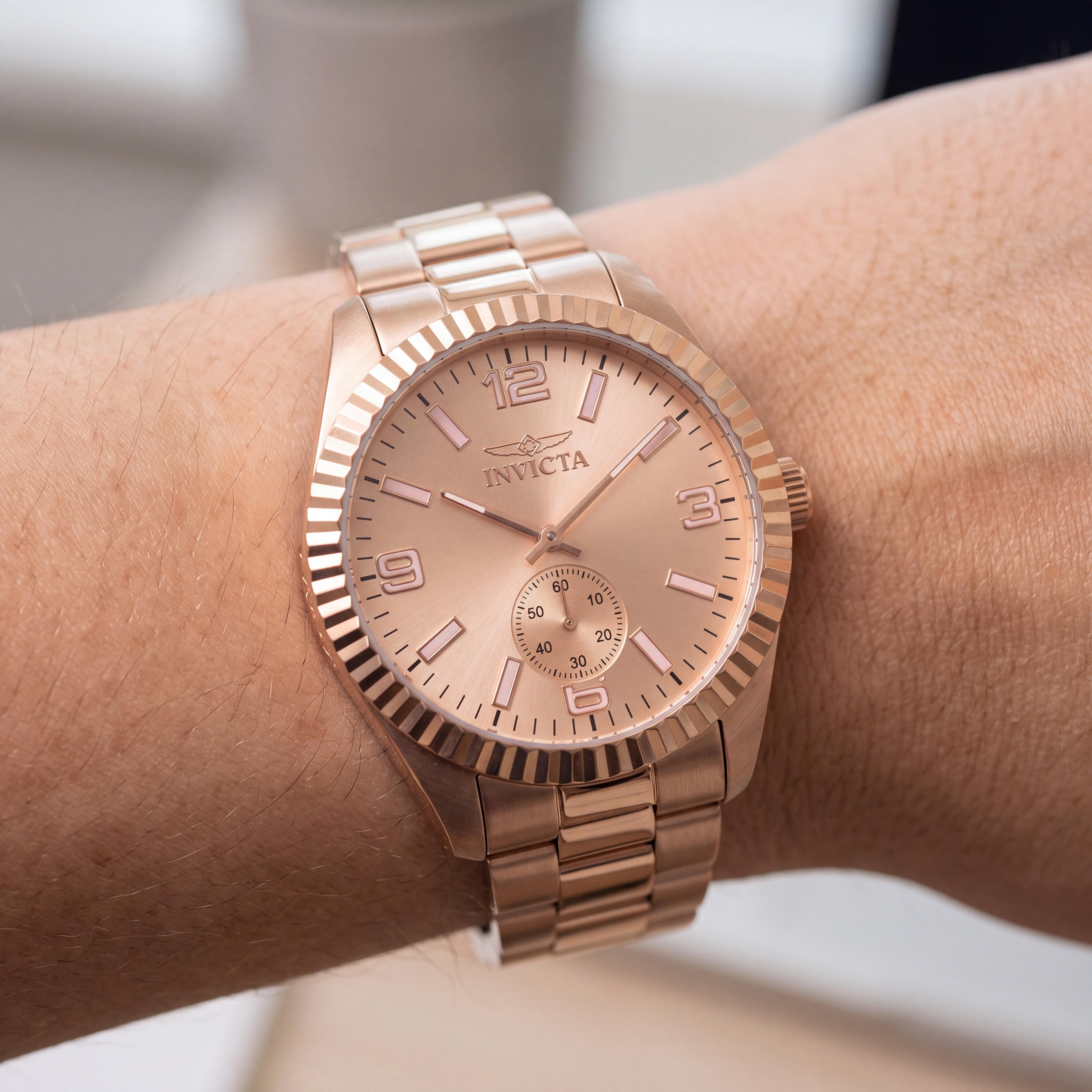Invicta Specialty 49393 Unisex Quartz Rose-Gold Stainless Steel Bracelet Watch 43mm, Photo 4