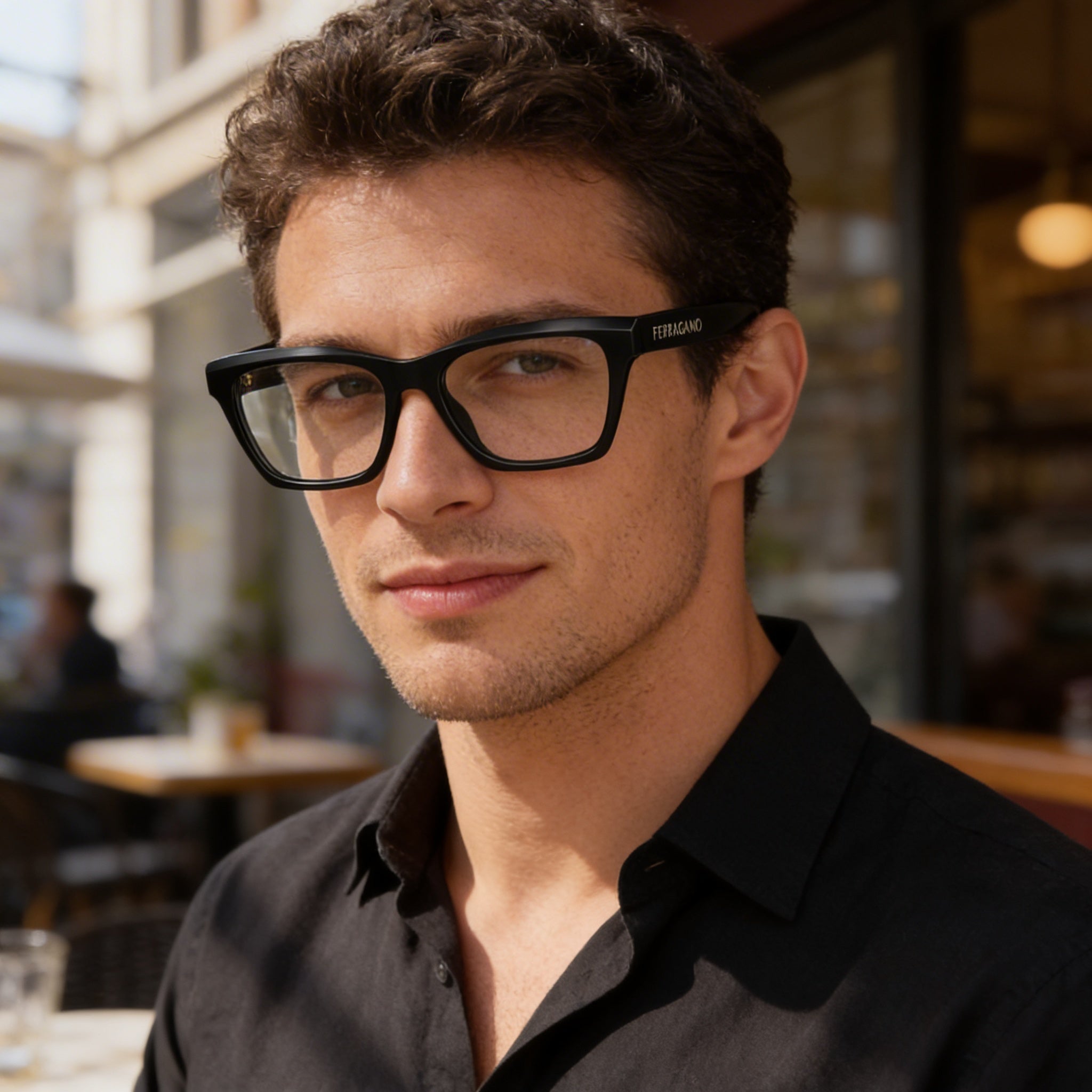 Salvatore Ferragamo Sf2986 Men's Black Acetate Frame Sunglasses with 53mm Lens Width, Photo 6