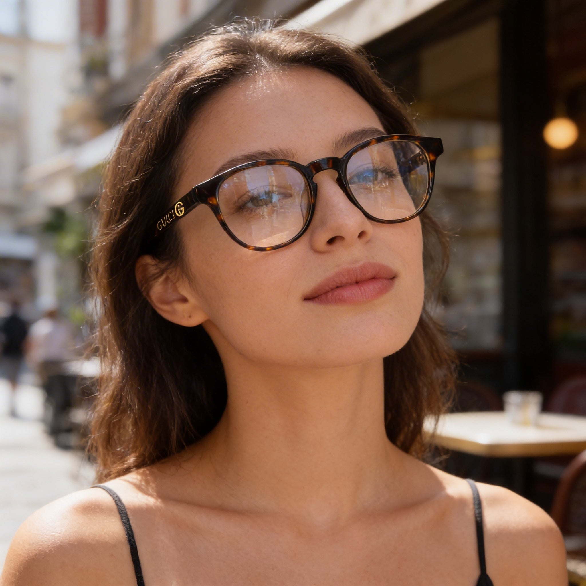 Gucci Gg0556oj-002-47 Unisex Oval Acetate Optical Eyeglasses Frame, Havana, Lens 47mm, Bridge 19mm, Temple 140mm, Photo 5