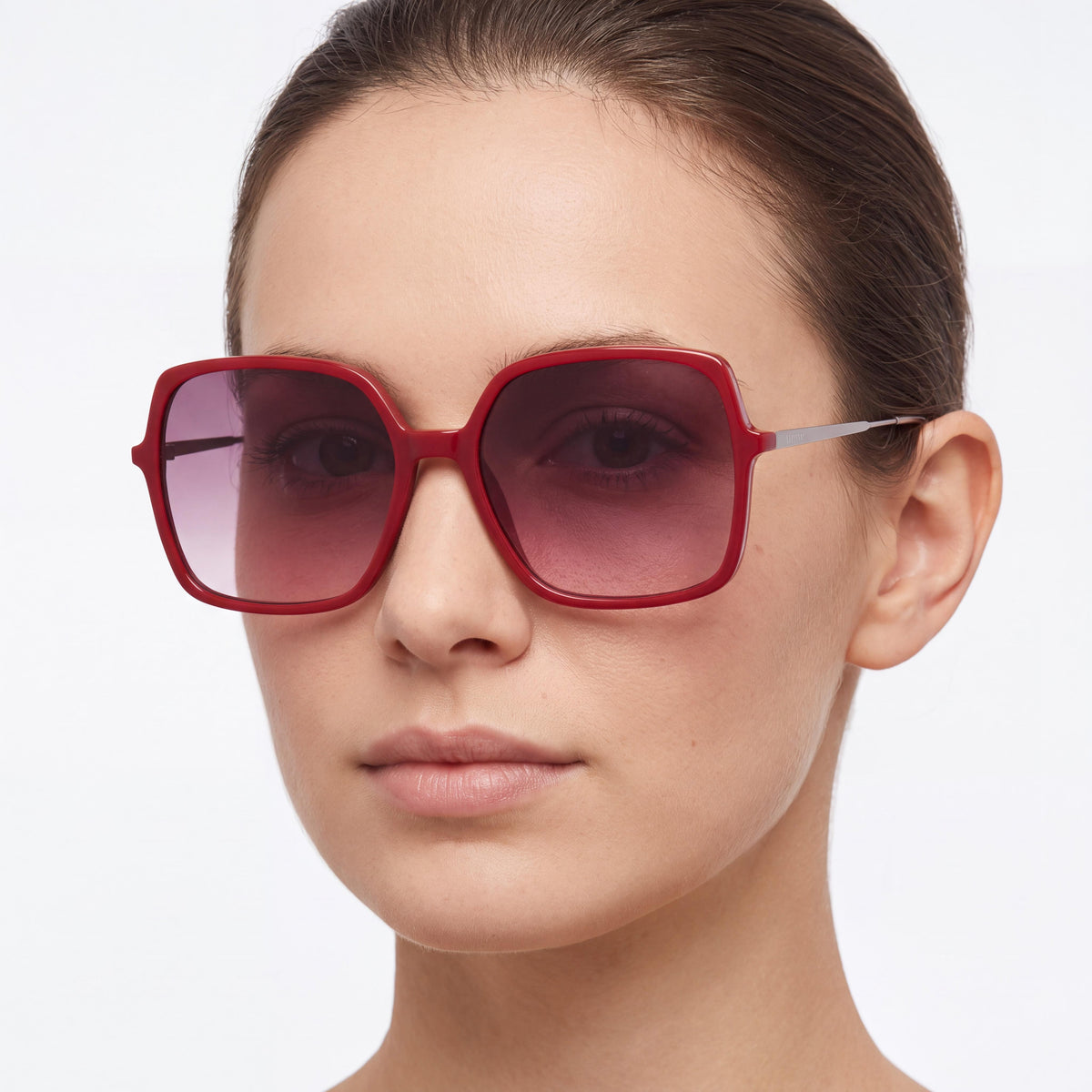 Max&Co. Casual Women's Plastic Frame Sunglasses Bordeaux Grey 57mm, Photo 4