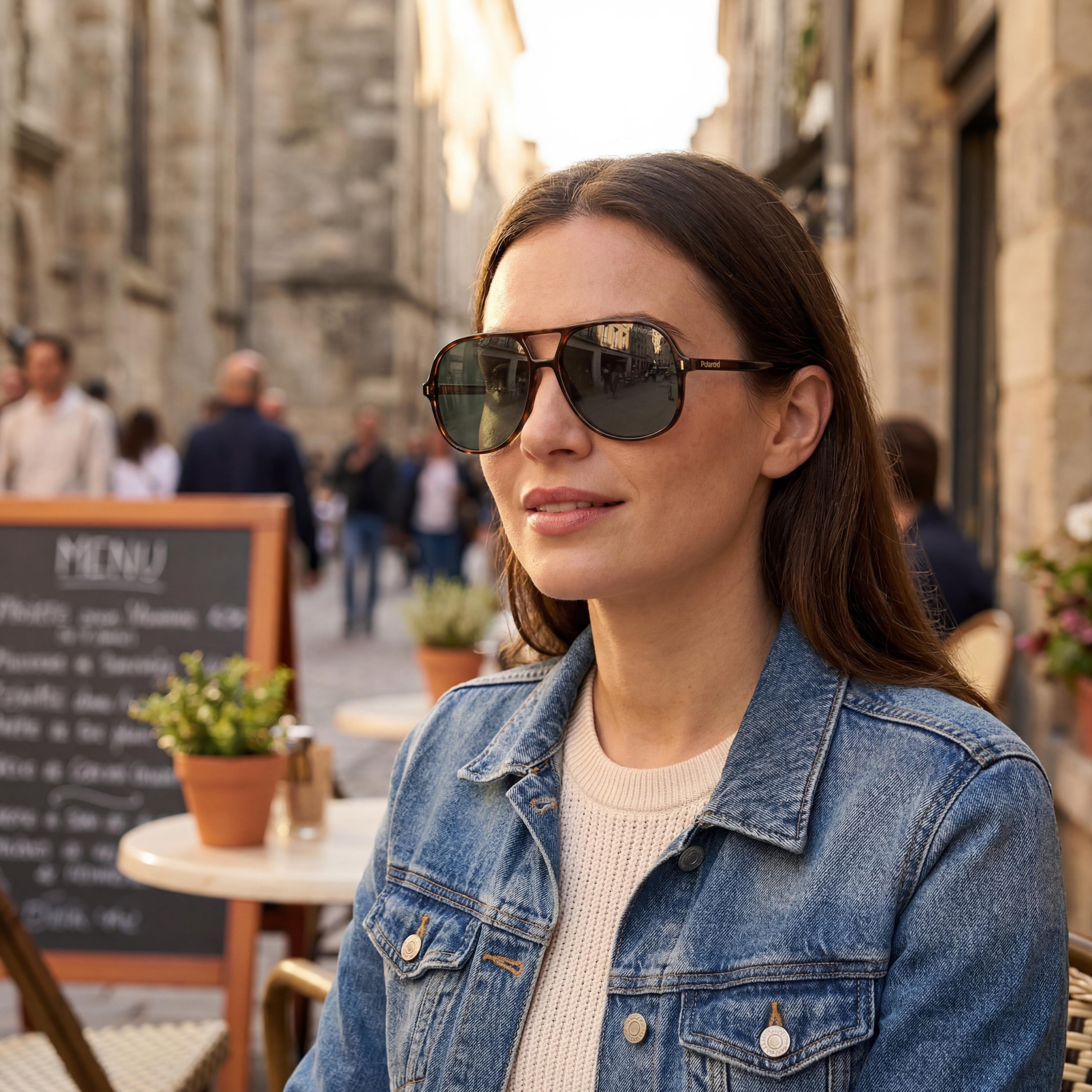 Polaroid PLD 6217/S Casual Women's Havana ECO Polycarbonate Frame Green Polarized Lenses 100% UV Protection 57mm, Photo 6