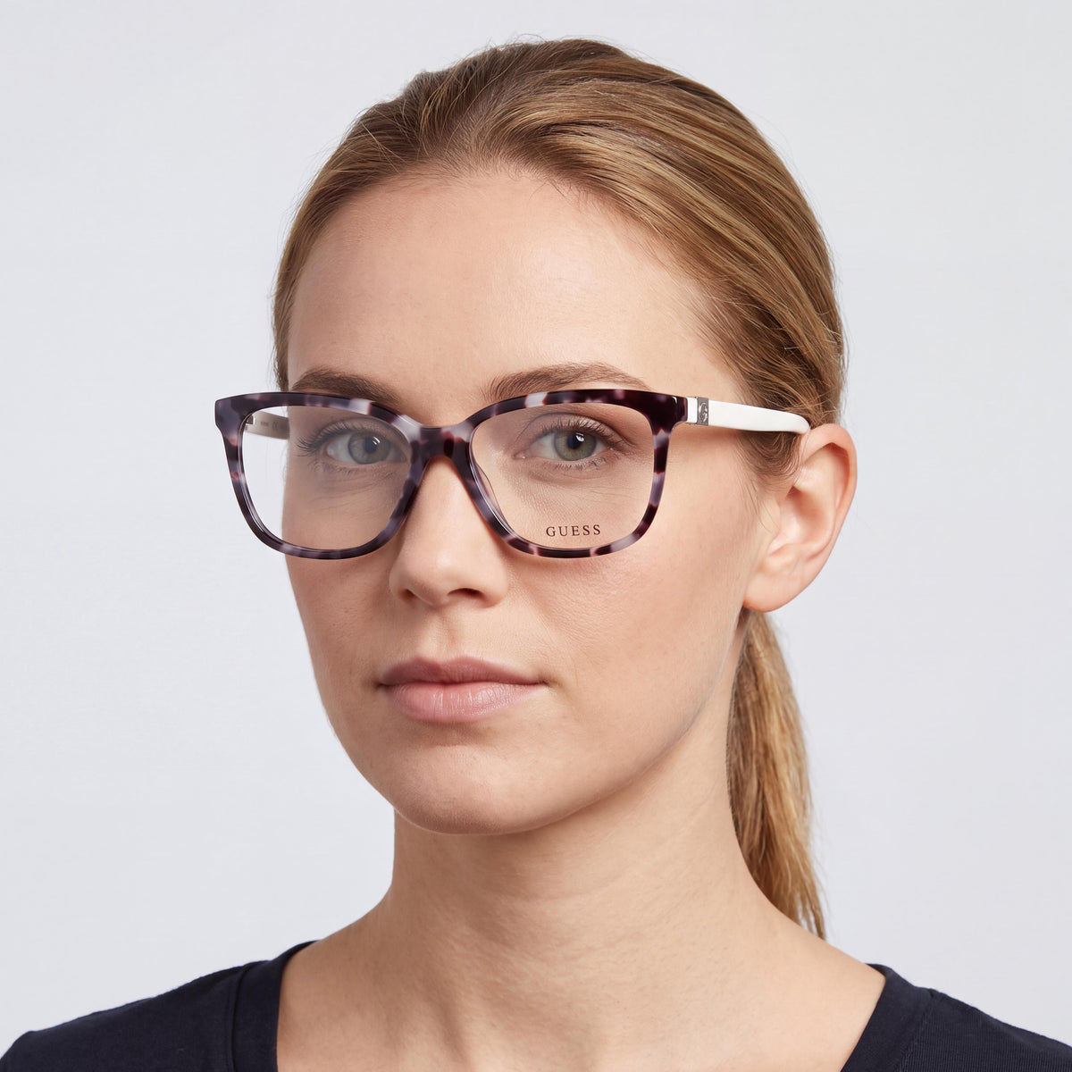 Gafas de ver GUESS 2937-n para mujer, modernas, de plástico gris, 52-15-140, Photo 3