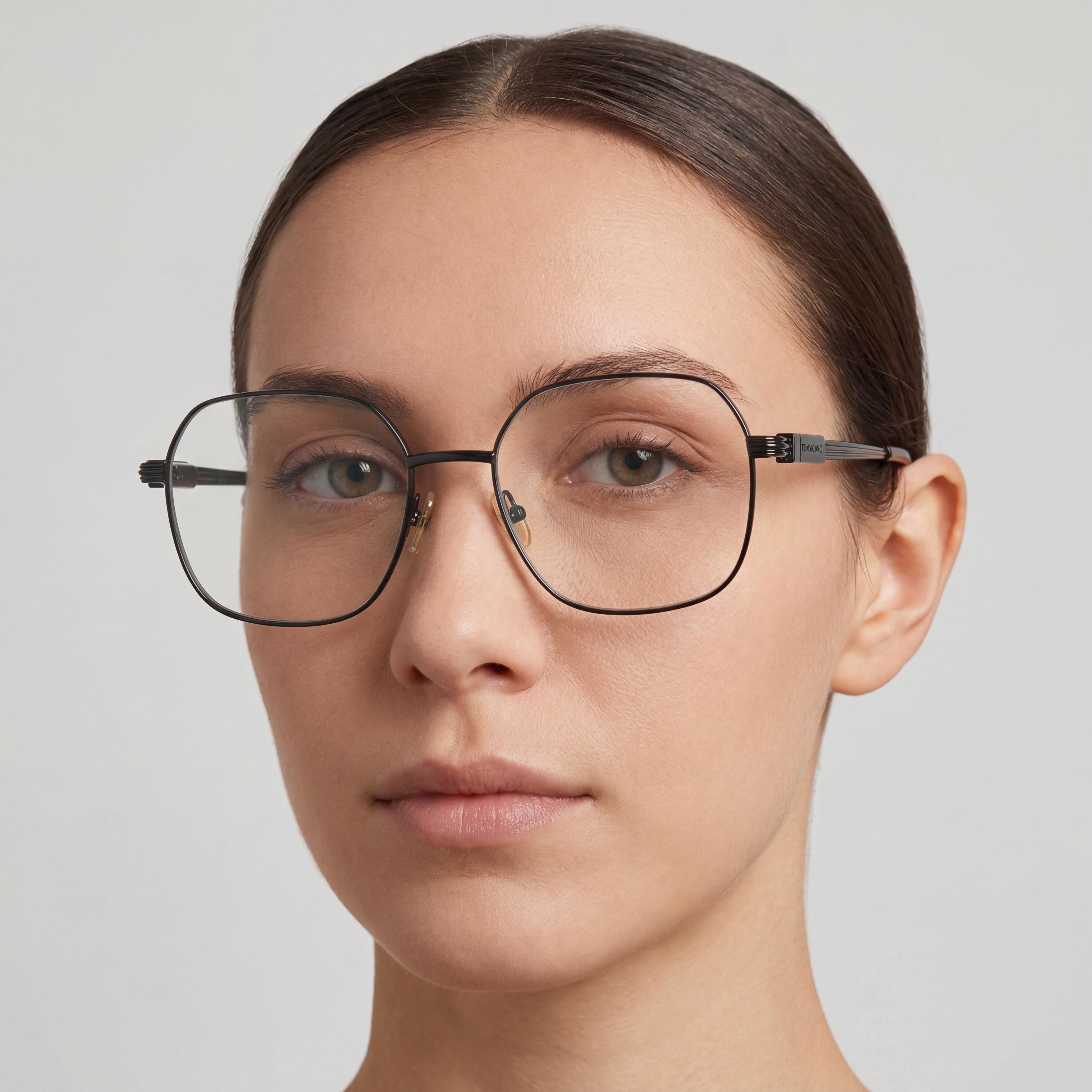 Gafas Ópticas Ferragamo Sf2239 de Acetato Negro para Mujer, Ancho de Lente 55mm, Puente 17mm, Longitud de Patilla 140mm, Photo 4