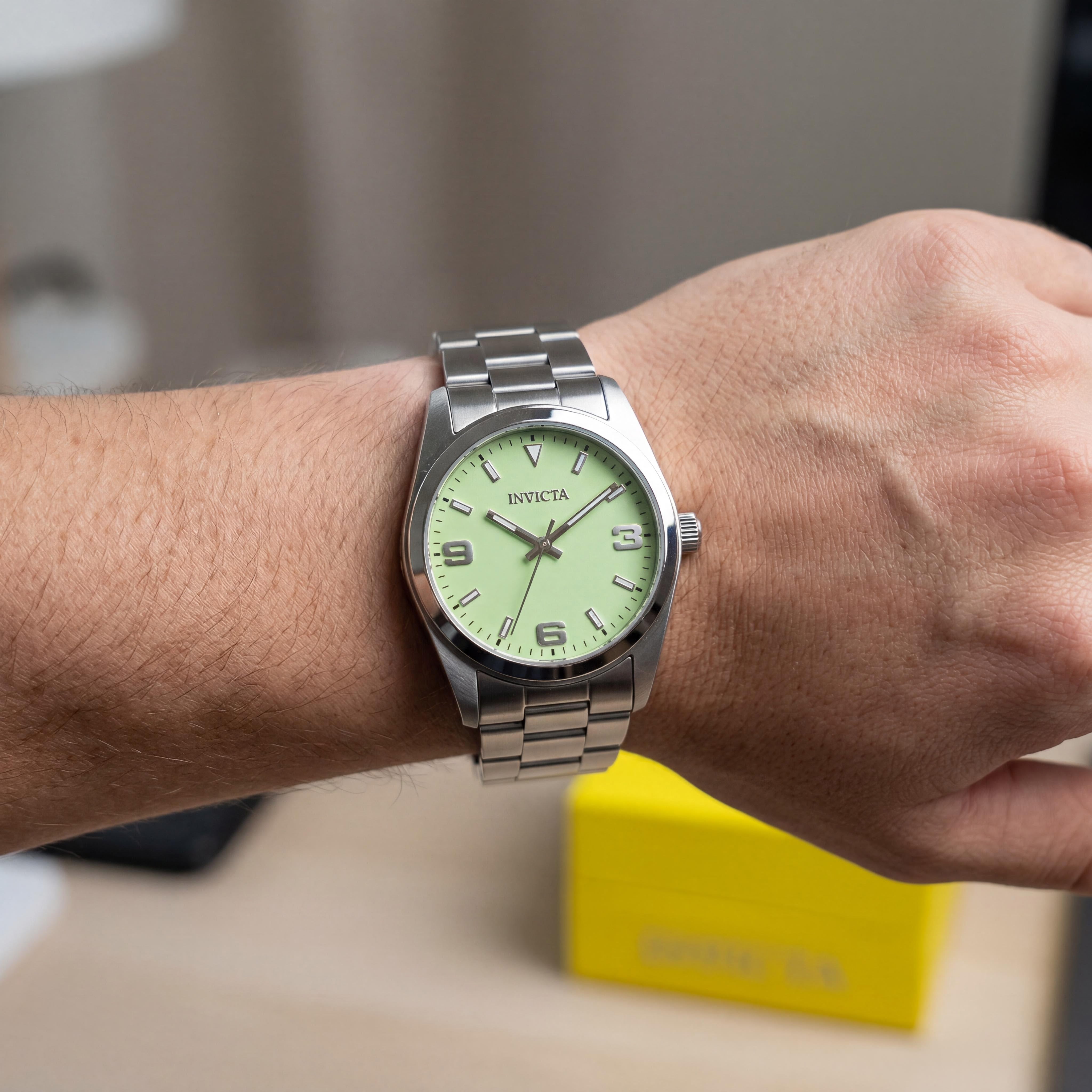 Invicta Celestial 69188 Reloj de Pulsera de Acero Inoxidable de Cuarzo para Mujer con Esfera Verde, Caja de 28 mm, Photo 4