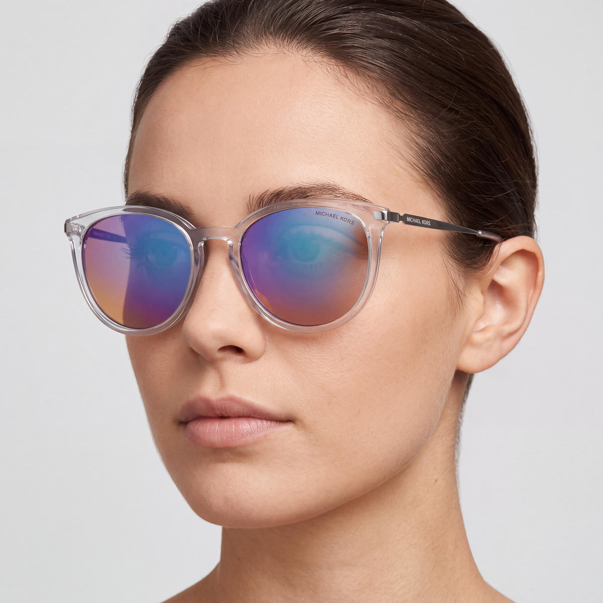 Michael Kors 0mk1077 Women's Round Cristallo Plastic Sunglasses with 54mm Lens Width and UV Protection, Photo 3