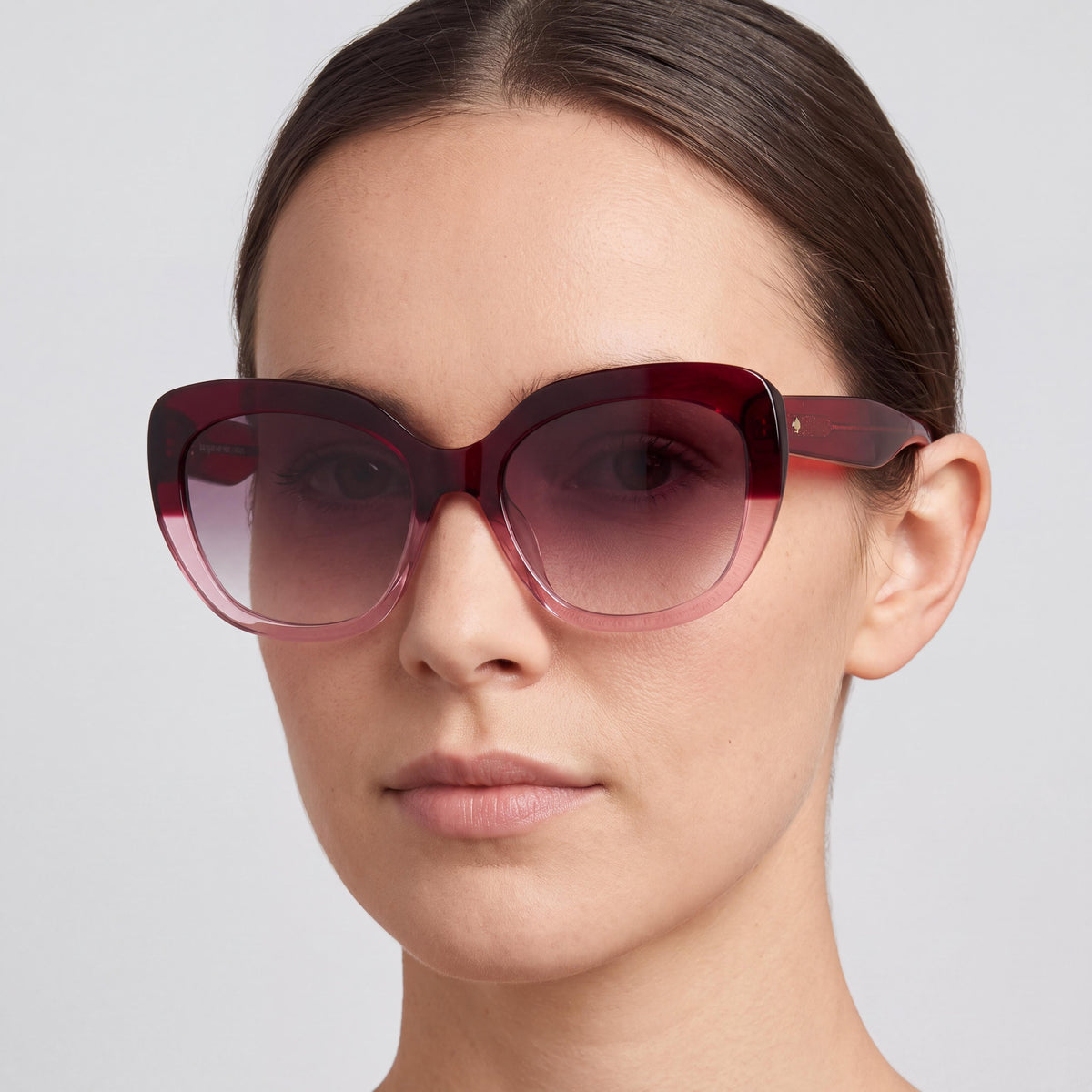 kate spade new york Seasonal Women's Red Pink Plastic Frame Pink Lens UV Protection Sunglasses 55mm, Photo 3