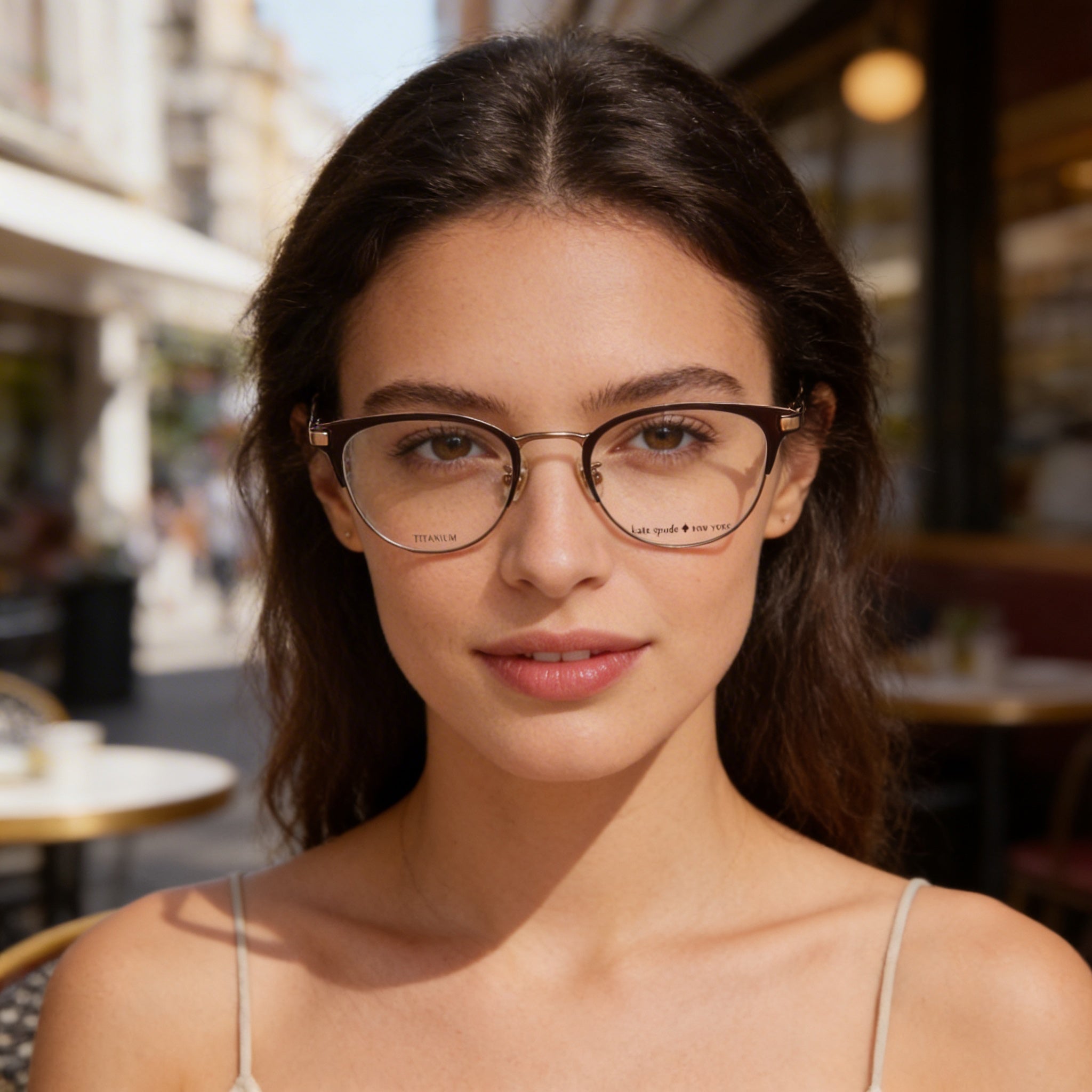 kate spade new york Danyelle/F Women's Titanium Brown Havana 49mm Eyeglasses, Photo 5