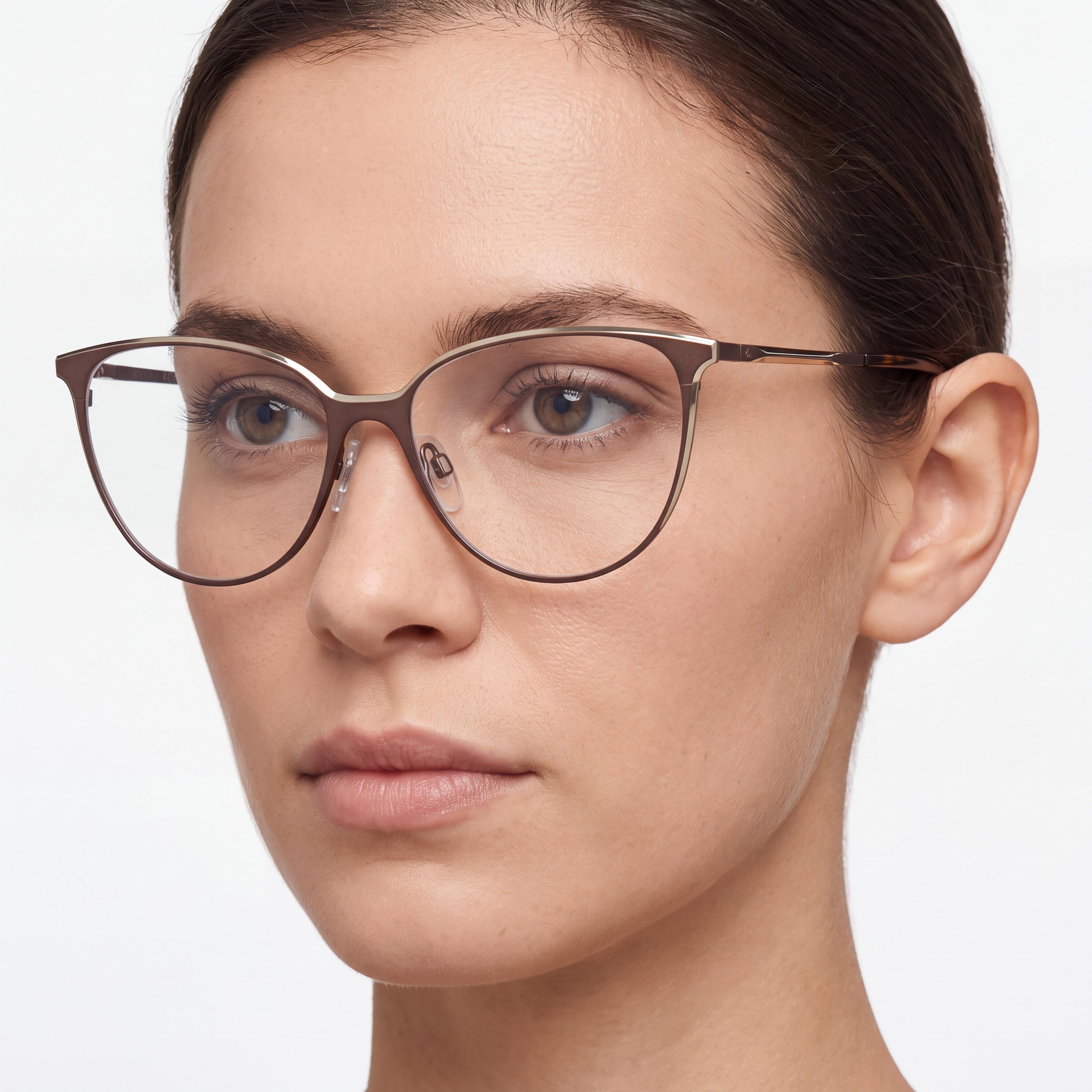 rag & bone RNB3032 Women's Gold Brown Stainless Steel Frame with Polycarbonate Lenses 54mm, Photo 5