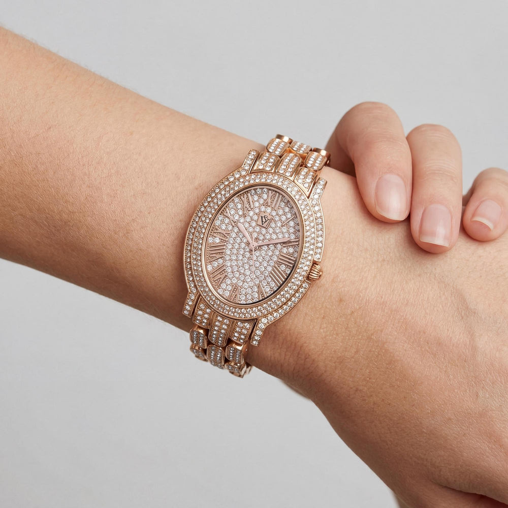 Reloj cronógrafo de mujer Christian Van Sant CV7235 Rose Gold con brazalete