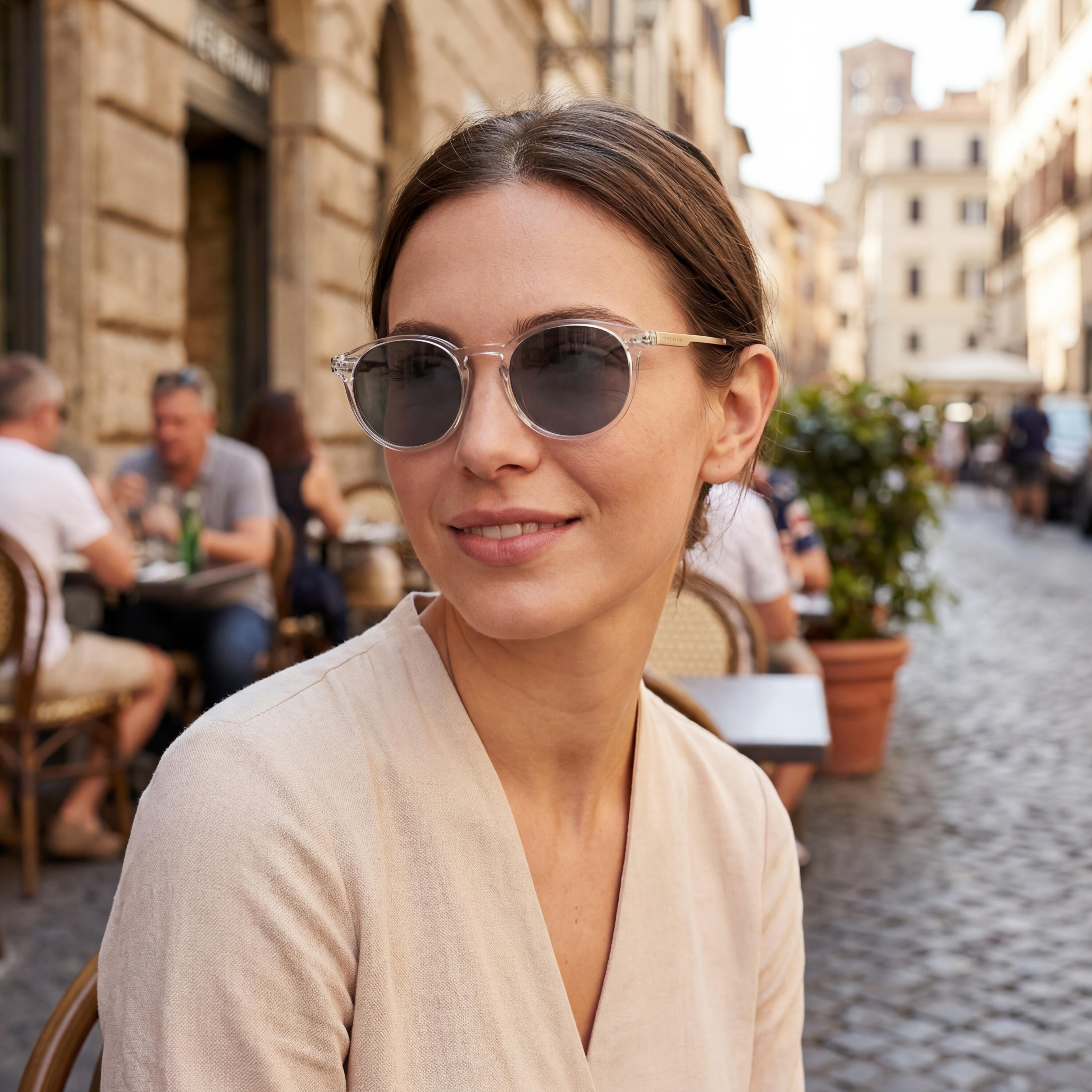 PRIVÉ REVAUX The Maestro Metal X Unisex Injected Metal X Crystal Frame Crystal Lens 52mm UV Protection, Photo 4
