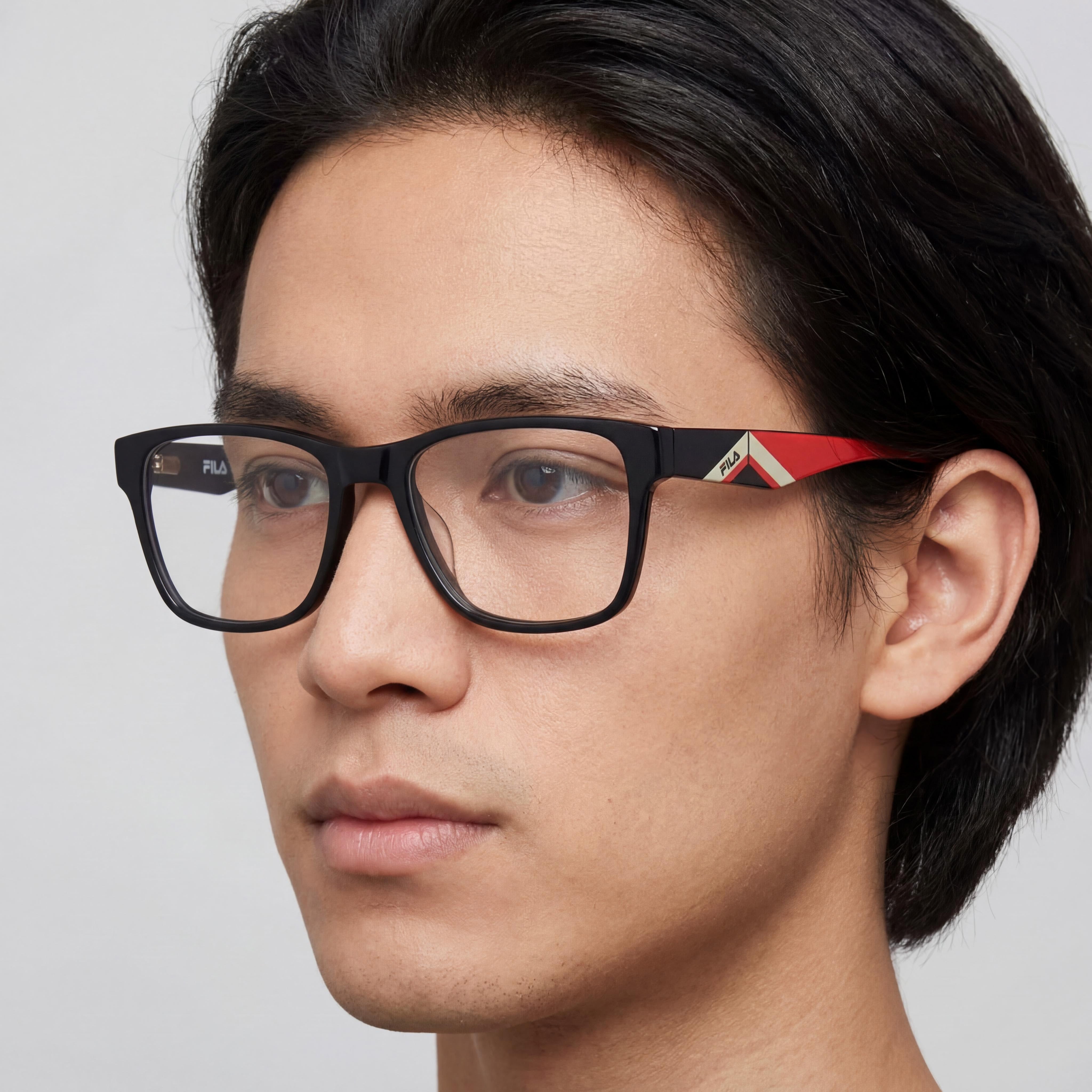 Fila VFI115V Unisex Eyewear, Acetate and Metal Frame, Polycarbonate Non-Polarised Lenses, Lens Width 54mm, Photo 4