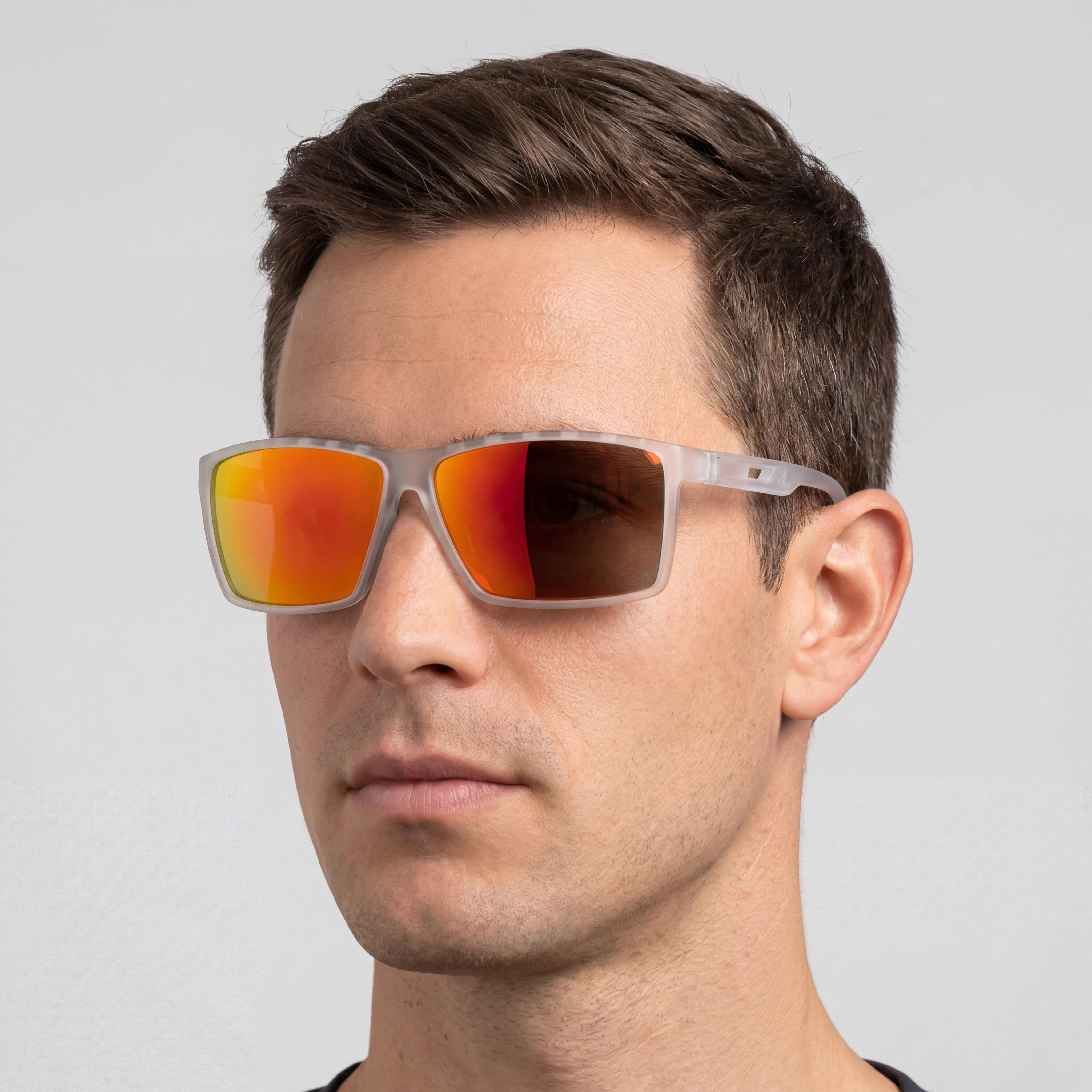 Gafas de sol clásicas adidas para hombre con montura de acetato Kristall y lentes de espejo marrones, protección UV, 63 mm, Photo 4