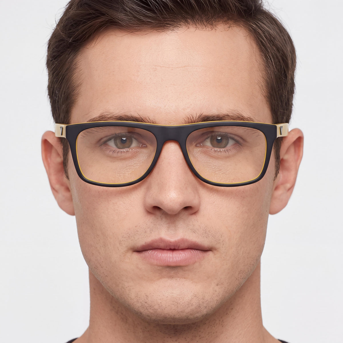 Emporio Armani Ea 3097 Men's Yellow Plastic Full Rim Square Eyeglasses 55mm, Photo 4