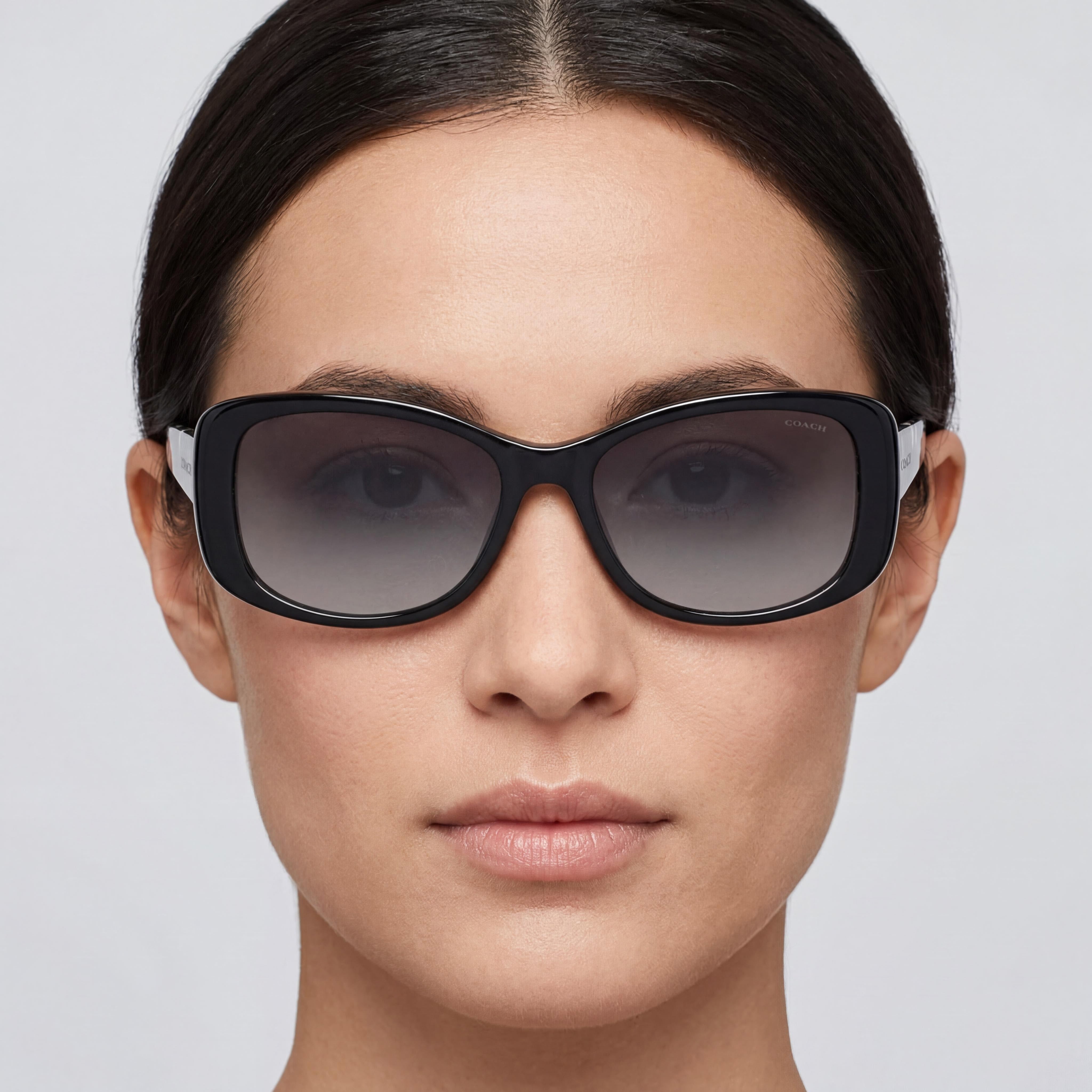 Coach Hc8168 Dark Tortoise Rectangle Sunglasses for Women, 56mm, Photo 5