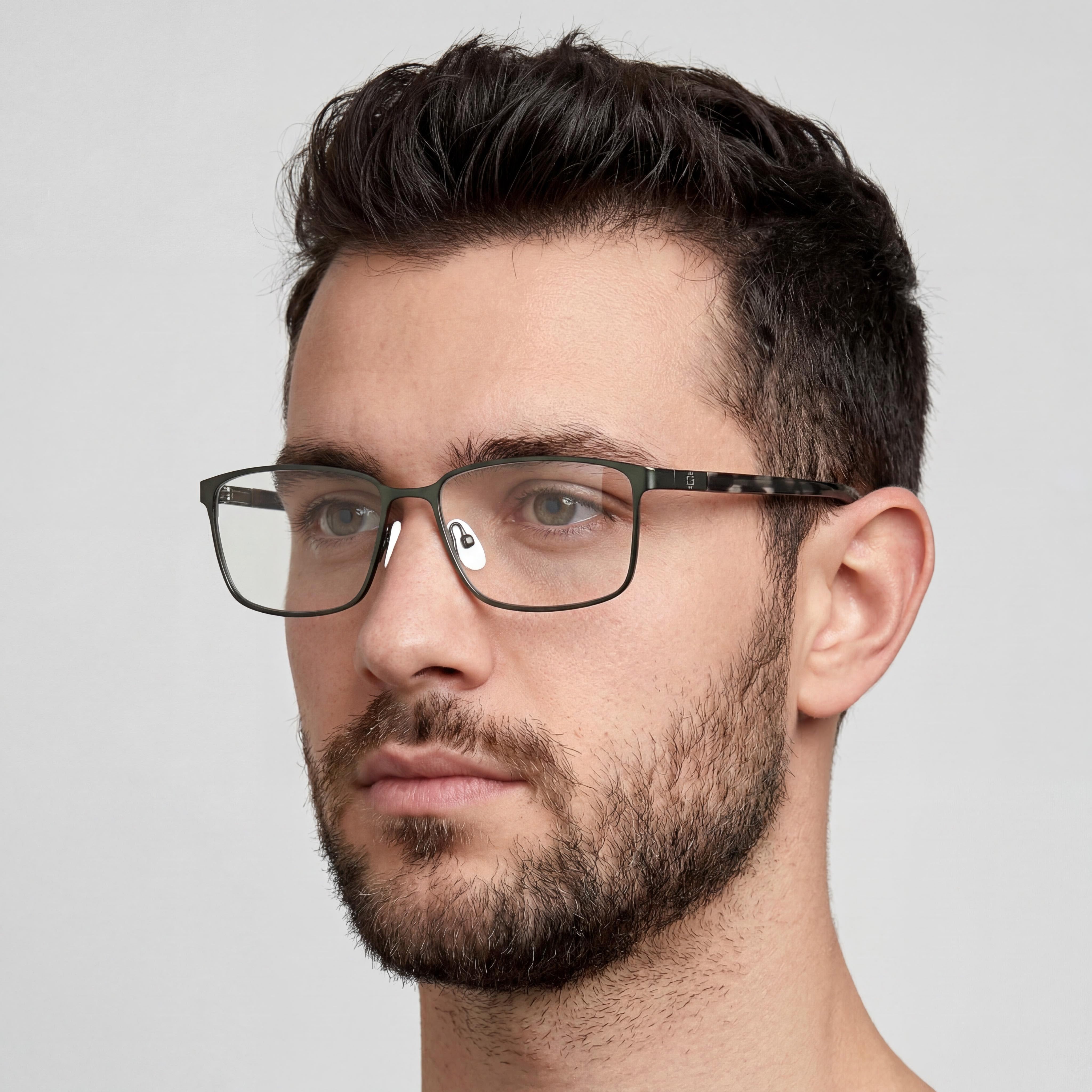 Guess Gu50244 Unisex Metal Frame Eyeglasses Matte Dark Green 55mm, Photo 5