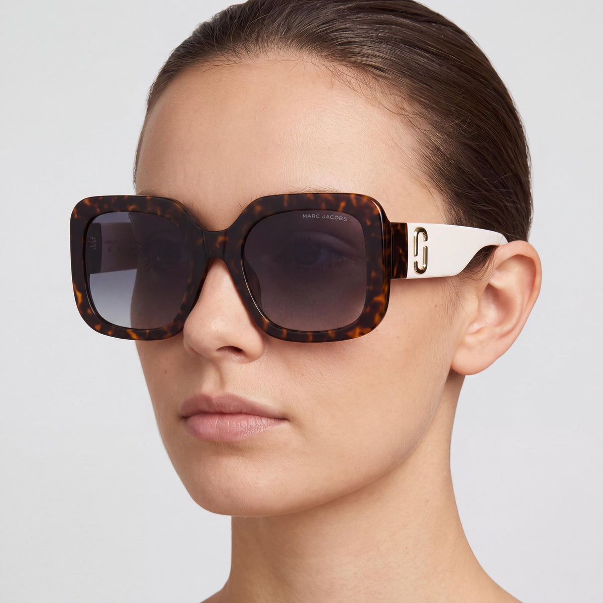 Marc Jacobs Modern MARC 724/S Women's Havana Beige Propionate Frame Dark Grey Lens Sunglasses 54mm, Photo 4