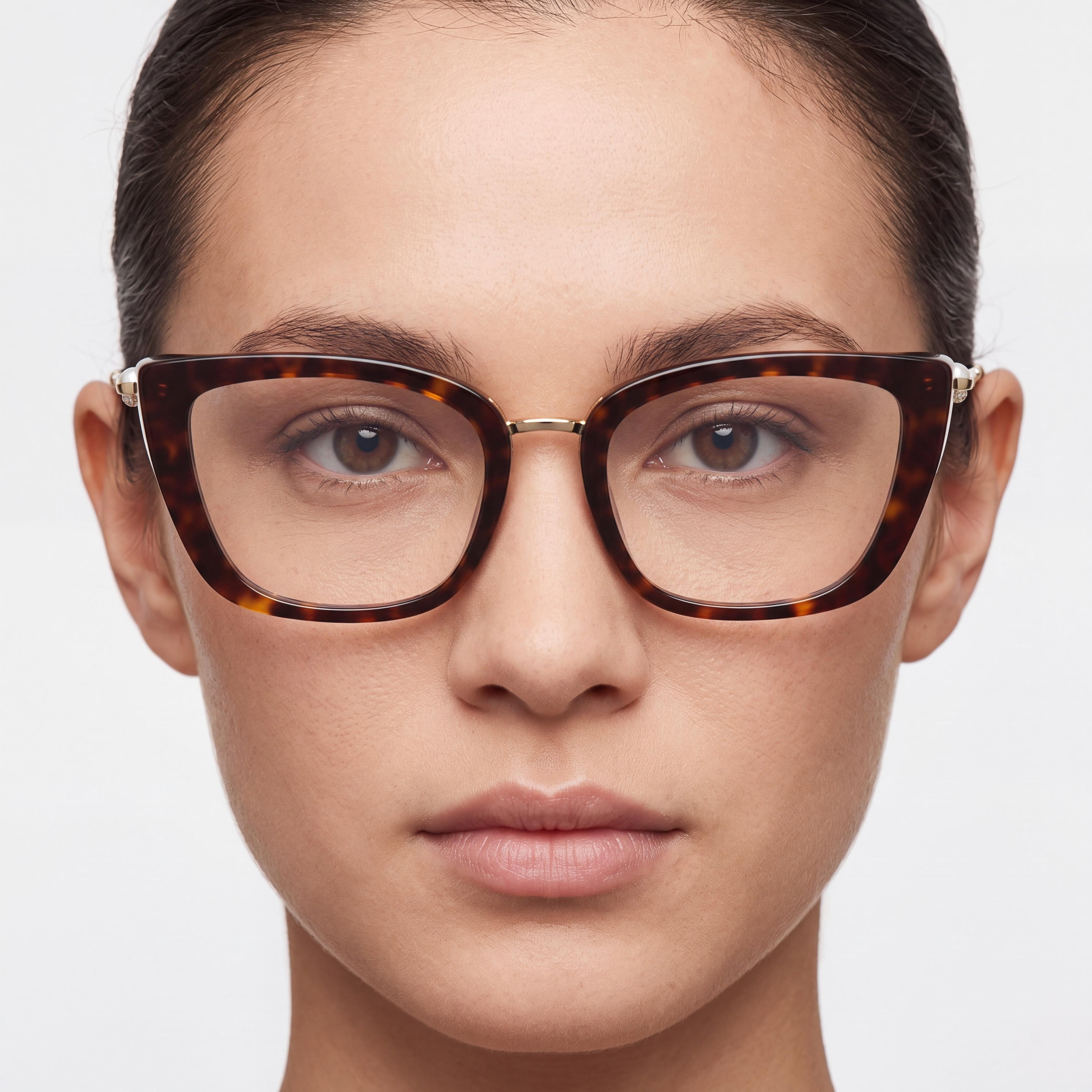 JIMMY CHOO 3034HB Classic Luxury Unisex Optical Frames with Havana Acetate, Designed for Prescription Lenses, 54mm, Photo 4