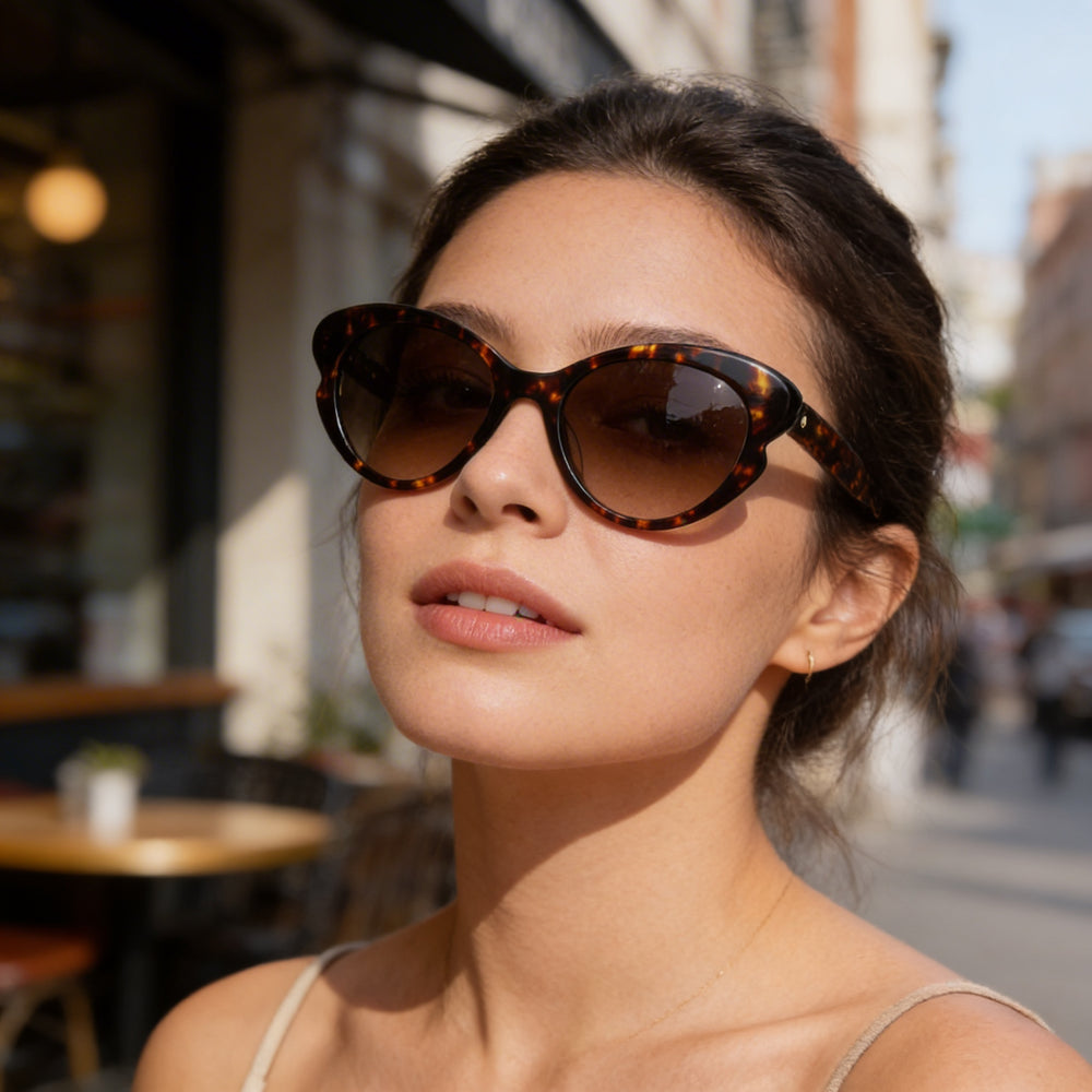 Kate Spade New York Casual Women's 53mm Havana Brown Shaded Plastic Frame Brown Shaded Gradient Lenses Sunglasses