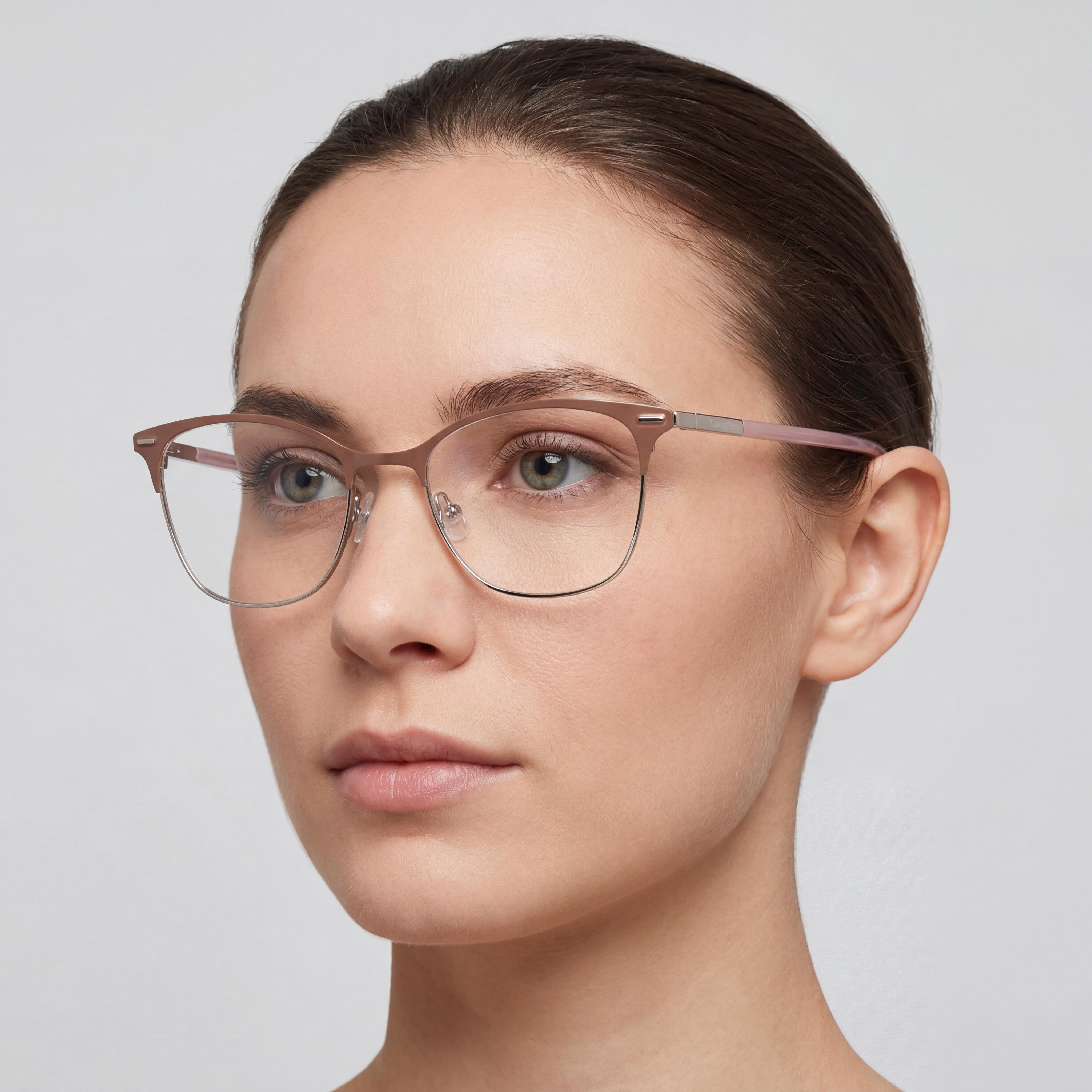 Calvin Klein Ck21124 Women's Optical Frame Eyeglasses in Sand Acetate Material, 51mm Lens Width, Photo 4
