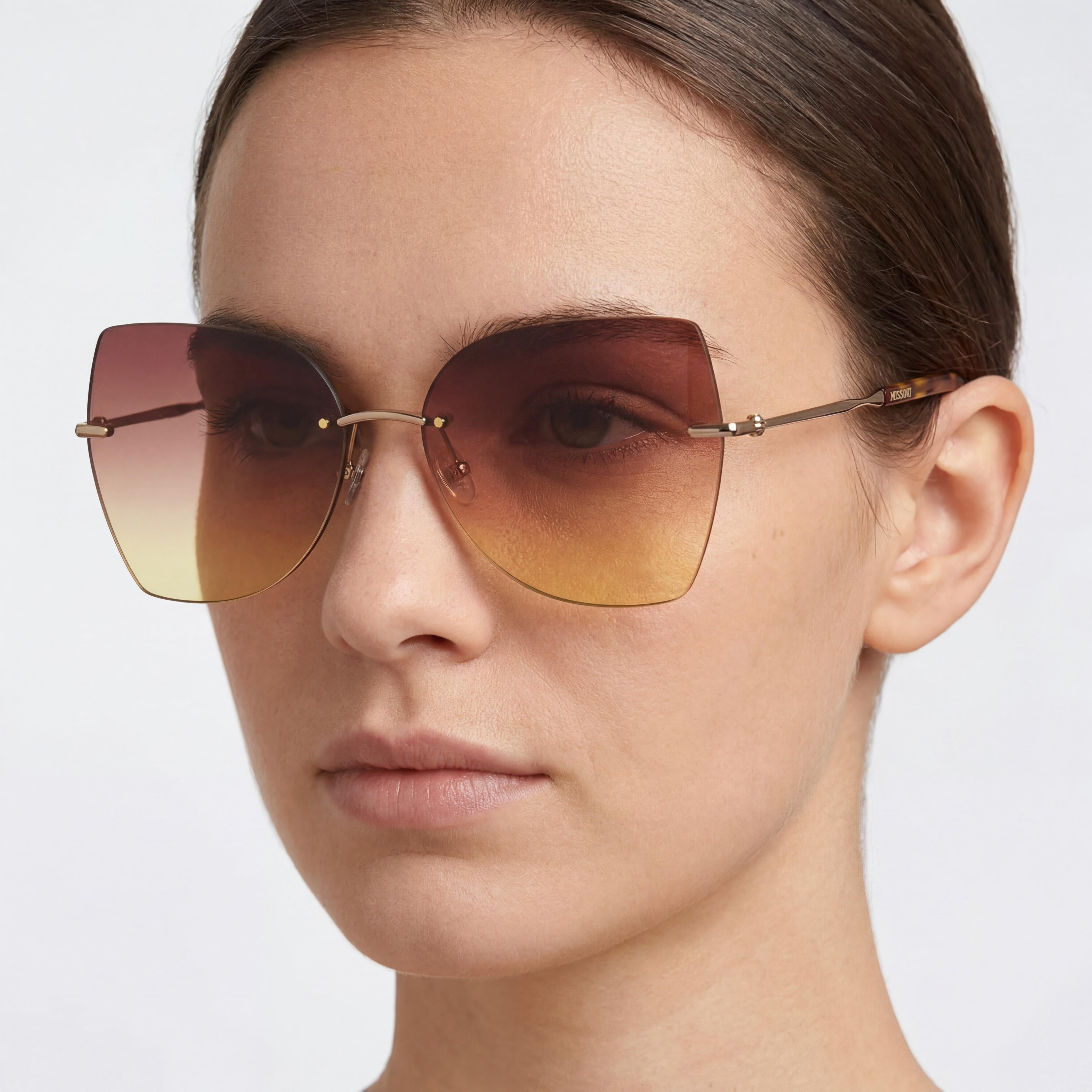 Gafas de sol Missoni MIS 0119/S oro con detalles cobrizos para mujer, 60 mm, Photo 5