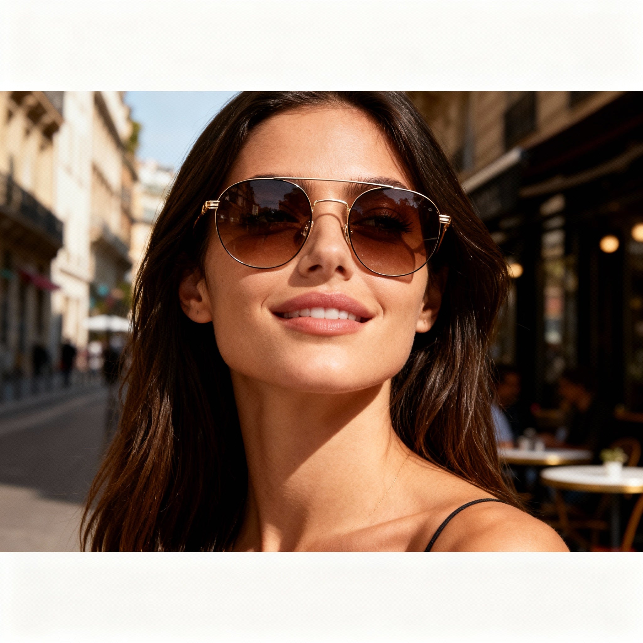 Levi's Modern Unisex Stainless Steel Black Gold Non-Polarized Polycarbonate UV Sunglasses 54-21-145, Photo 4