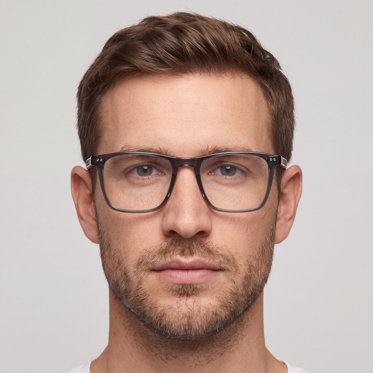 Tommy Hilfiger 2131 Men's Casual Brown Acetate Optical Frames, Clear Lenses, Size: 52mm Lens, 17mm Bridge, 145mm Temple, Photo 3