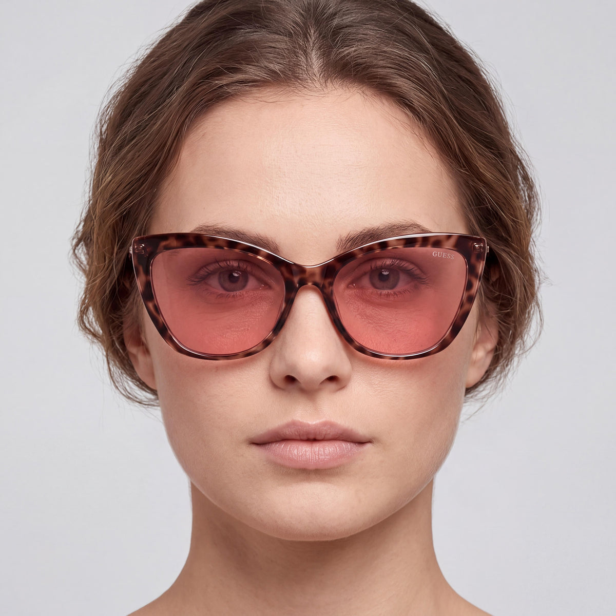 GUESS GU7781 Women's Classic Havana Bordeaux Injected Plastic 100% UV Protection Sunglasses 59mm, Photo 4