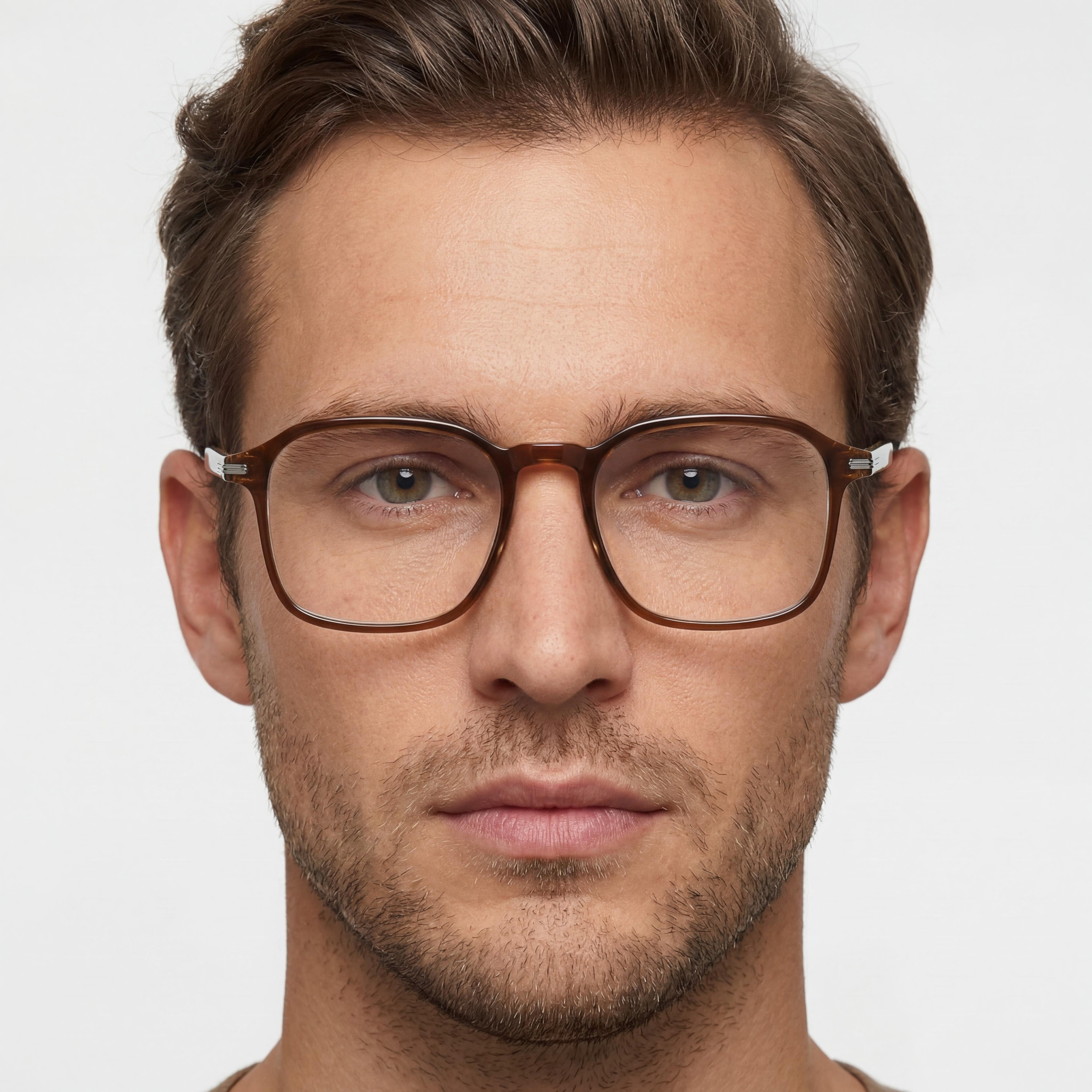 Hugo Boss Modern Men's Eco Light Acetate Brown Optical Frames with Demo Lens 51-19-145, Photo 4