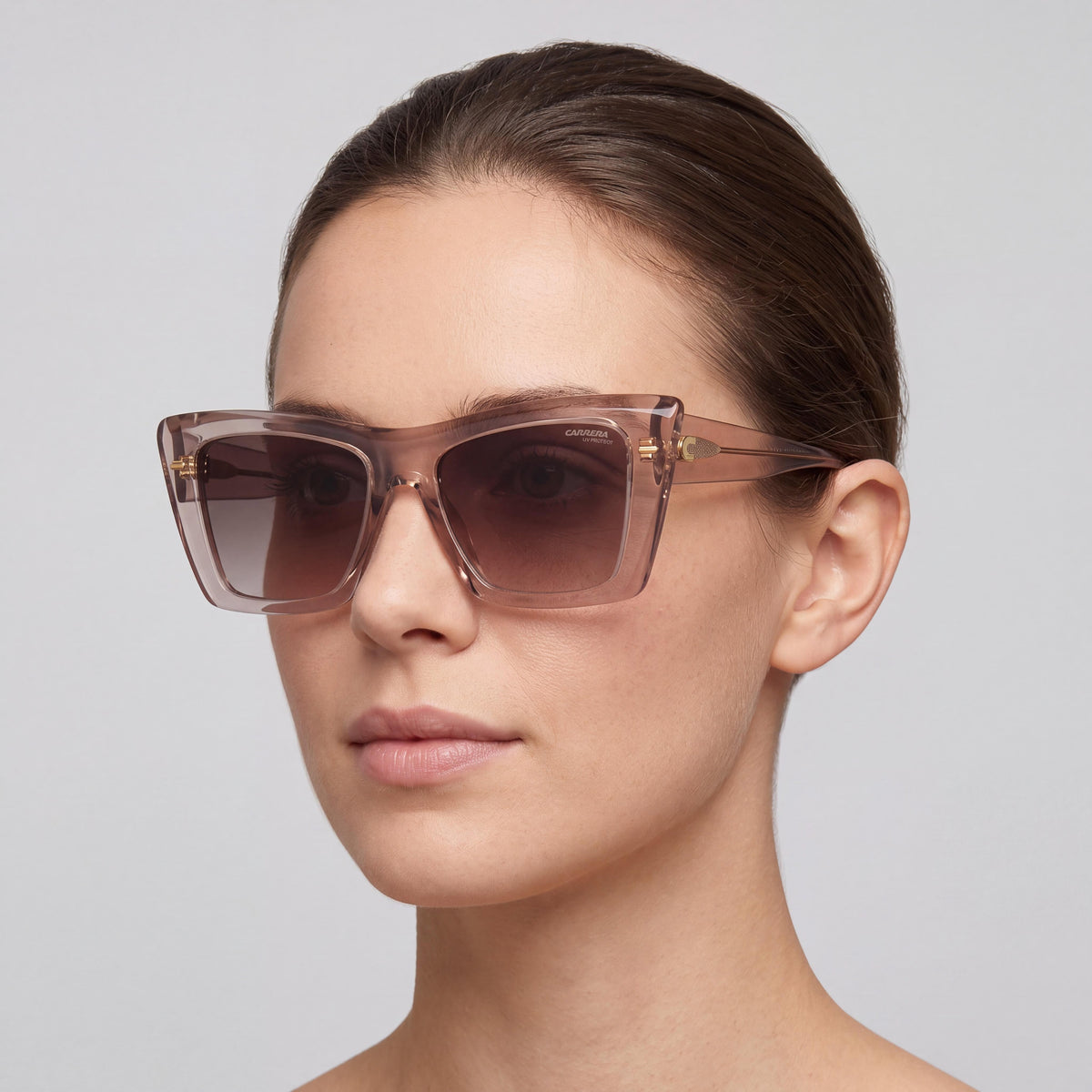 Carrera CARRERA 3046/S Women's Multicolour Acetate Frame Brown Shaded Lens UV Protection Sunglasses 54mm, Photo 3