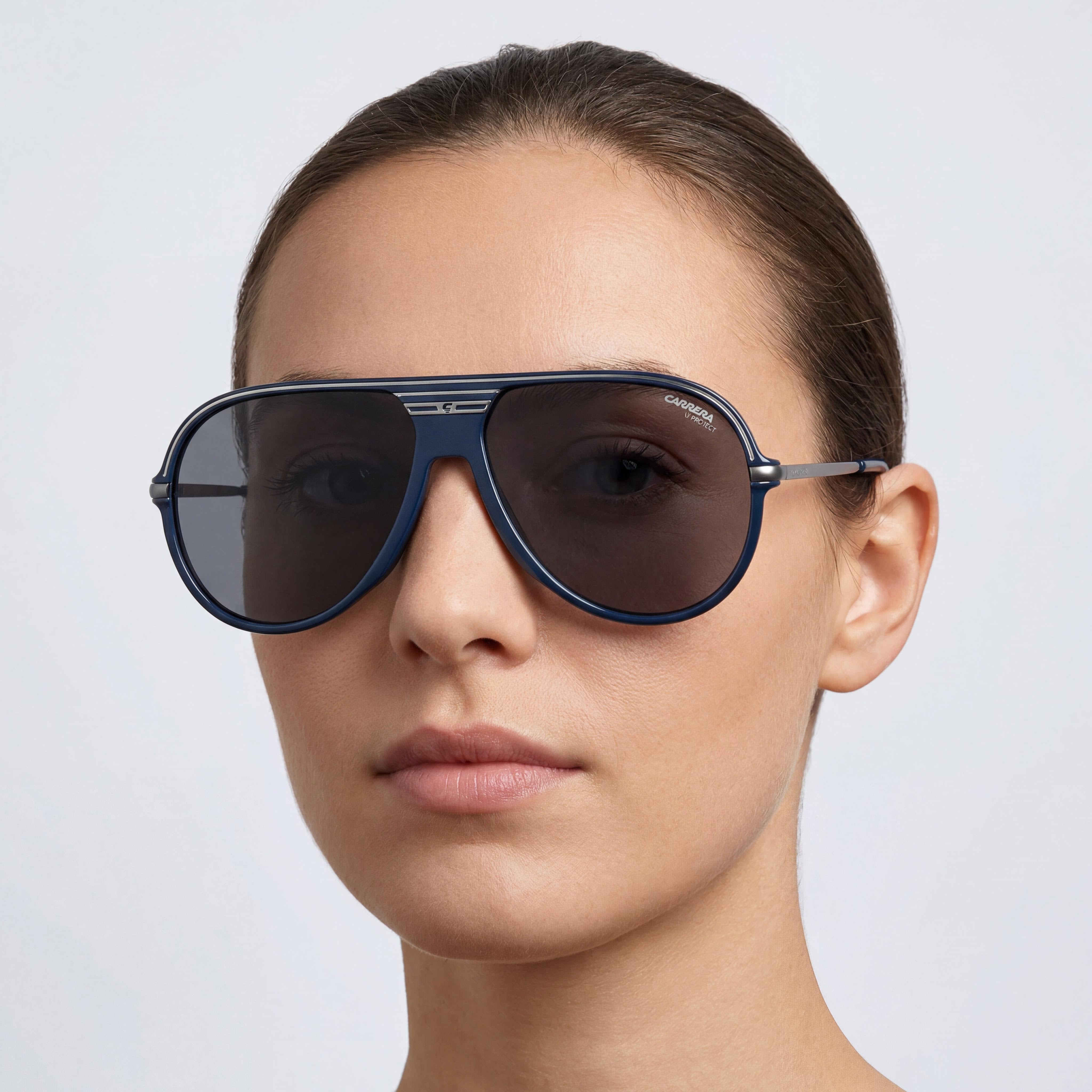 Carrera C Sport 06/S Pilot Women's Foldable Lightweight Blue Plastic 100% UV Sunglasses 61mm, Photo 4