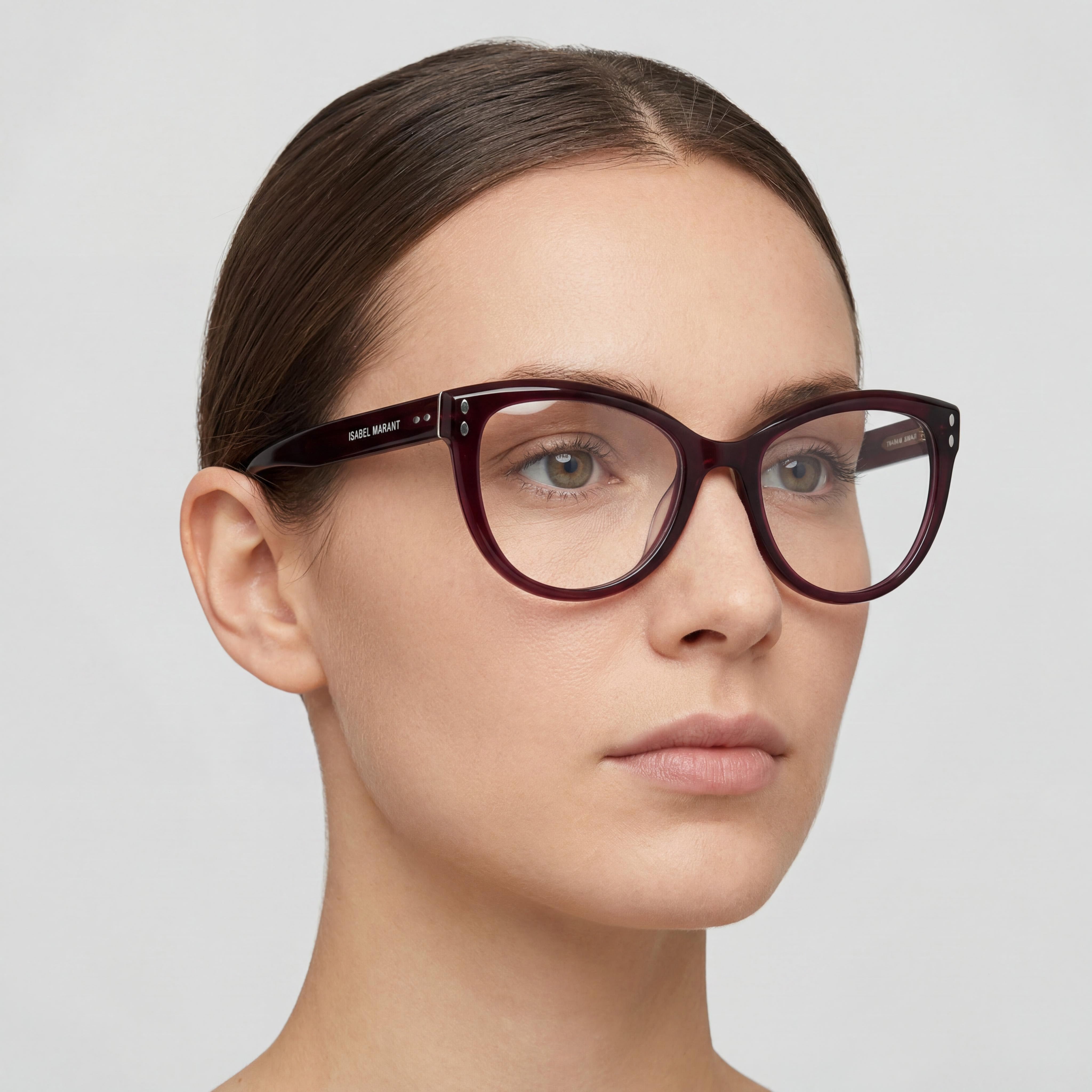 Isabel Marant Im 0089/g Women's Modern Style Sunglasses featuring an Acetate Frame in Plum, 53mm, Photo 4
