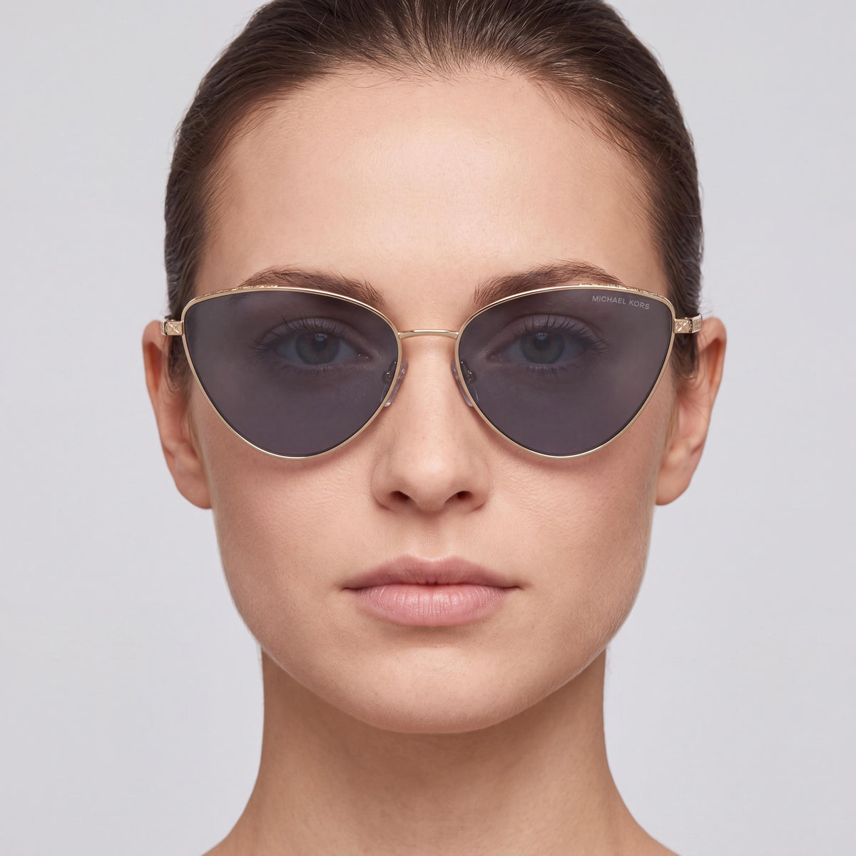 Michael Kors 1140 Cortez Cat Eye Women's Sunglasses, Multi-coloured Frame, Dark Grey Lenses, 59mm, Photo 5