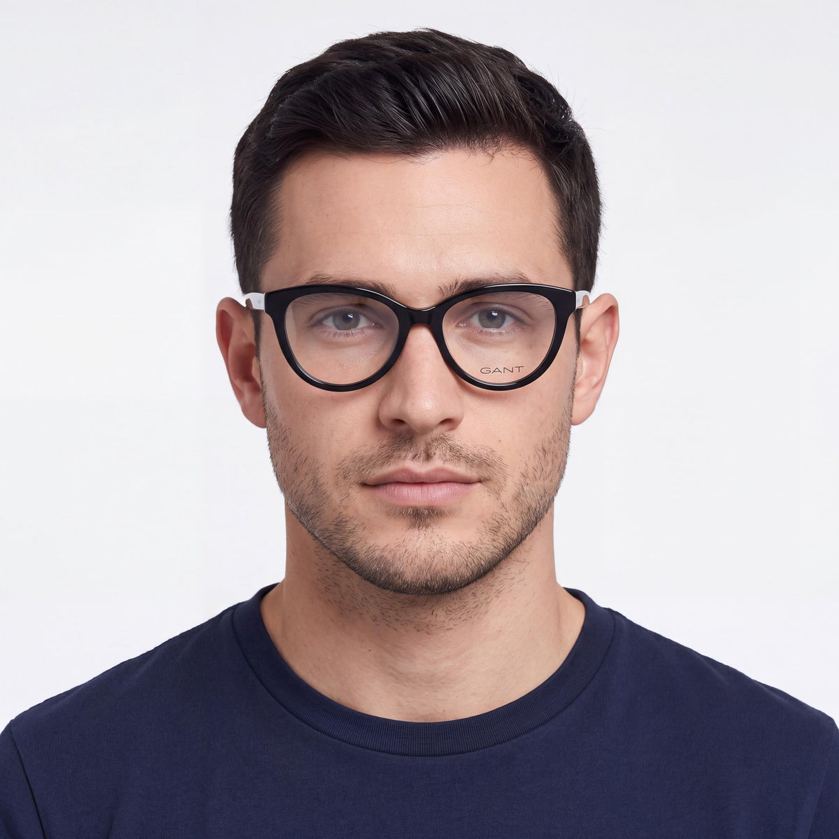 Monturas de gafas graduadas negras para hombre GANT, con lentes de demostración transparentes, listas para graduar, Photo 4