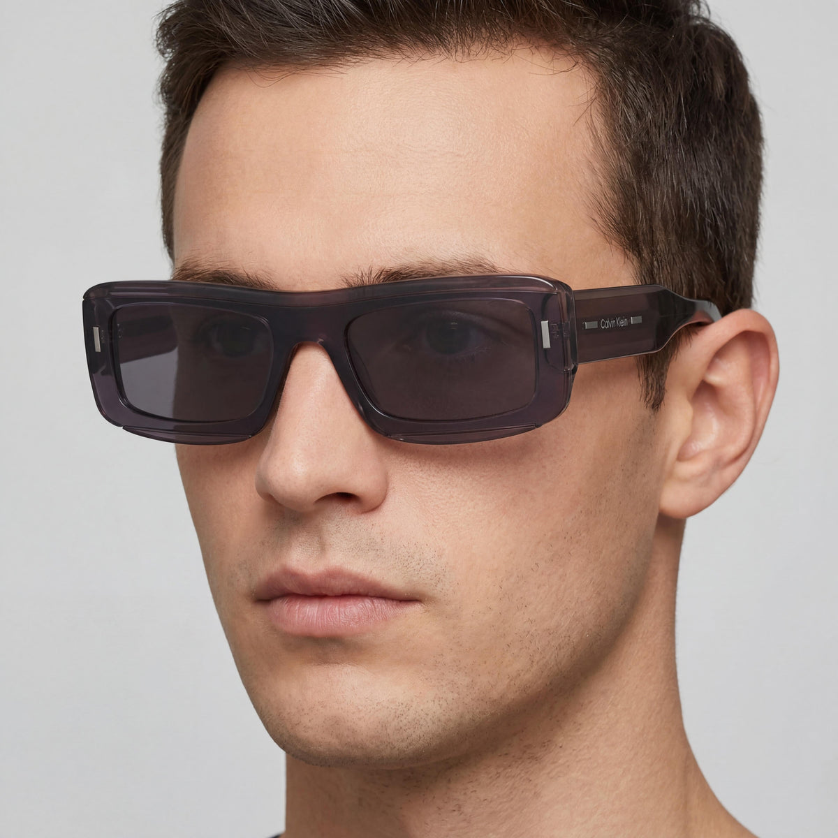 Gafas de sol rectangulares Calvin Klein Ck24503s moradas unisex, 51mm, Photo 4