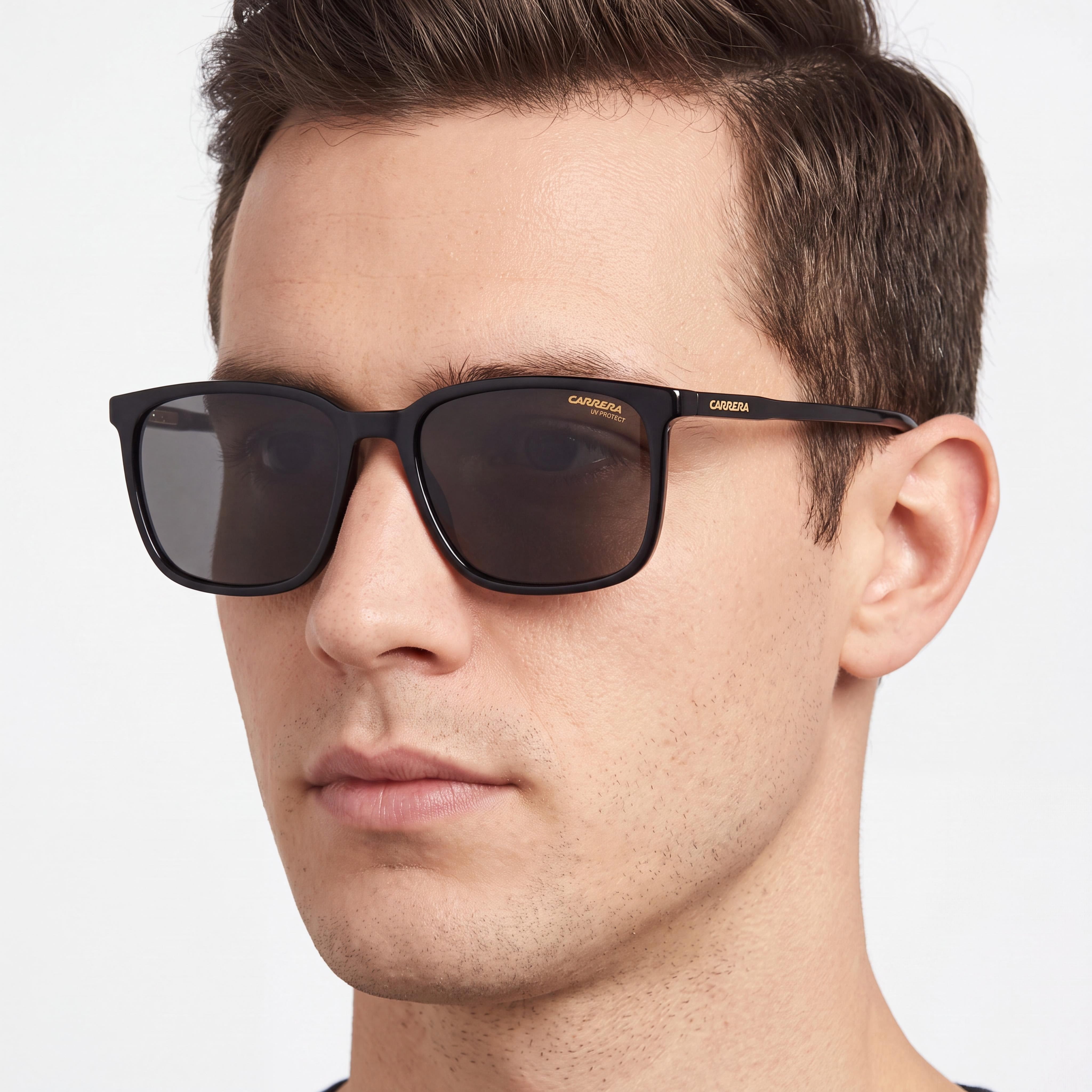Gafas de sol unisex Carrera Carrera 259/S, montura de poliamida negra, lentes sin polarizar con protección UV, ancho de lente 55 mm, Photo 3
