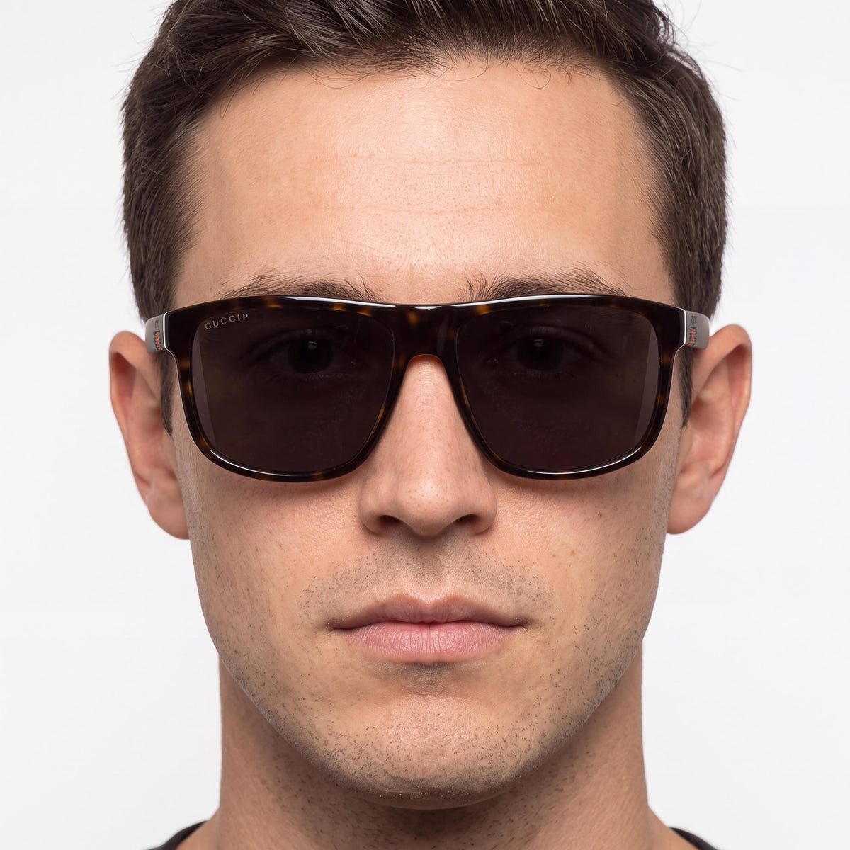 Gucci GG0010S Unisex Multicolour Plastic Frame Lightweight Dark Grey UV Protection Sunglasses 58mm, Photo 4