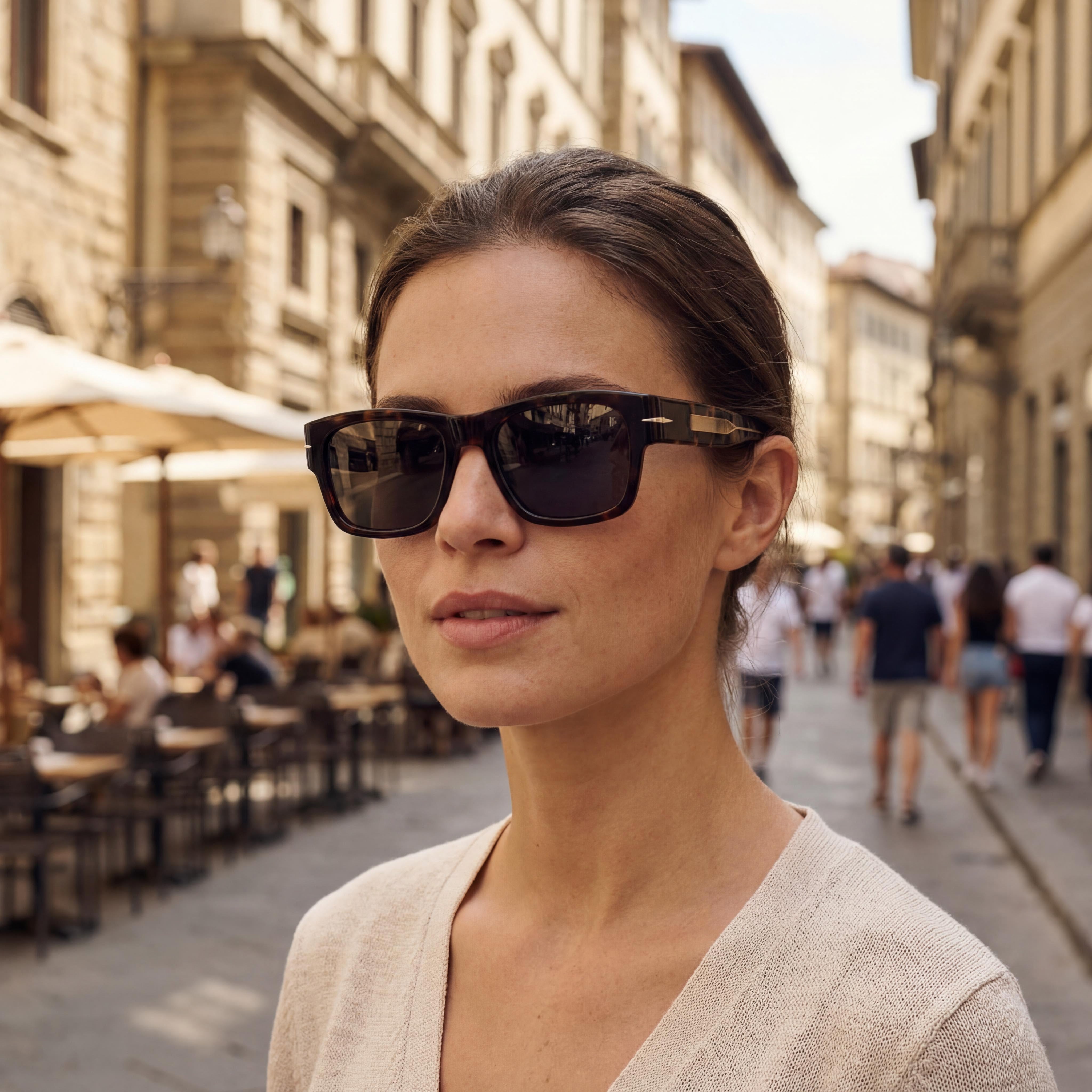 Gafas de sol unisex David Beckham Db 7000/S Bold de acetato Havana Oscuro con lentes gris Havana y protección UV, 52 mm, Photo 4