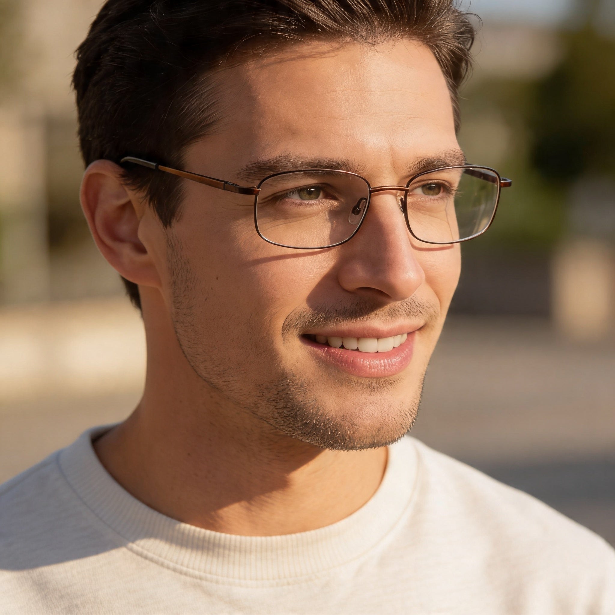 Adensco Men's Brown Optical Eyeglasses Frames, Photo 4