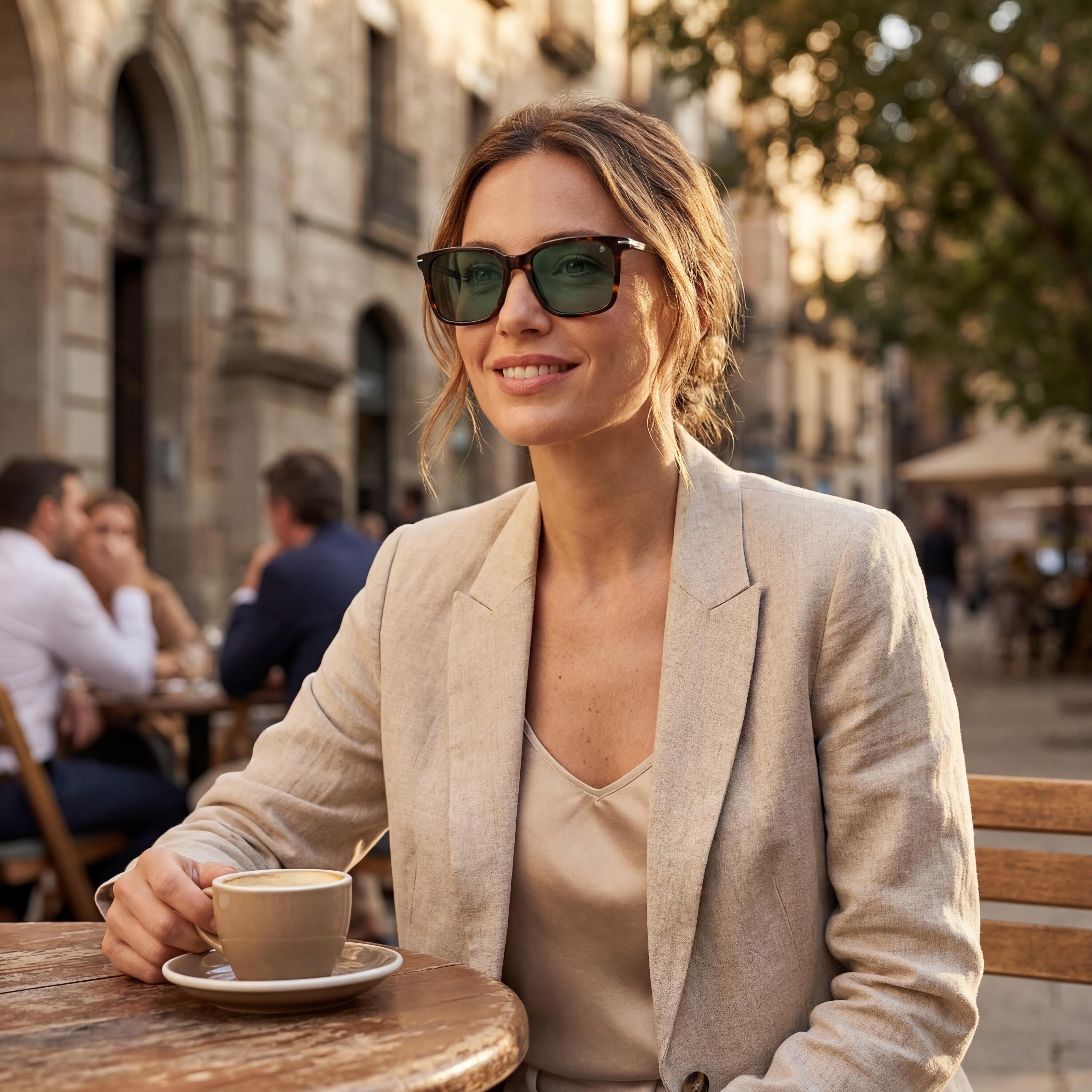 David Beckham Db 1130/S Unisex Green Mirror Acetate Frame Brown Horn Non-Polarized UV Lenses 53mm, Photo 6