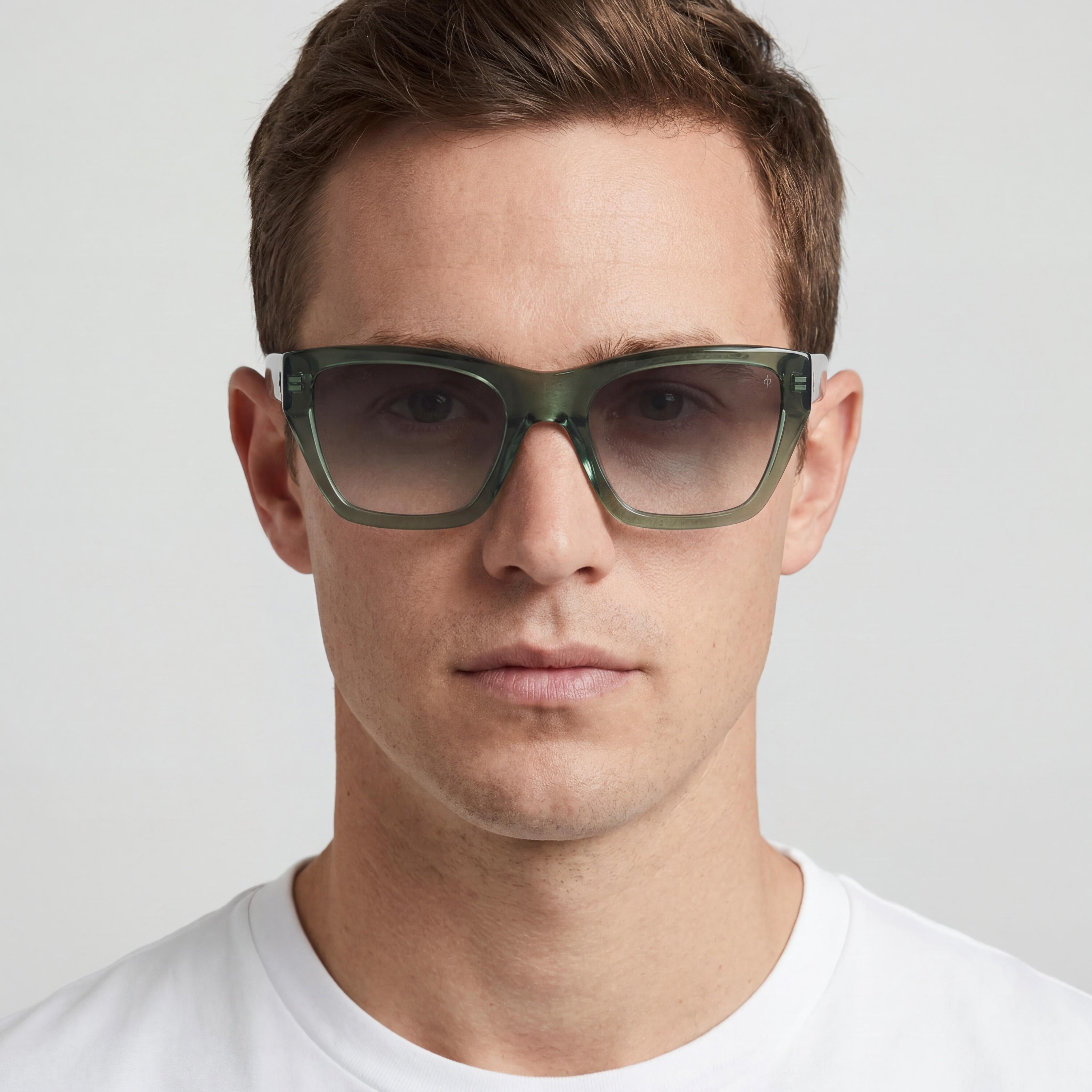 Rag & Bone Rnb1046/G/S Unisex Plastic Frame Green UV Protection Non-Polarized 54mm Sunglasses, Photo 3